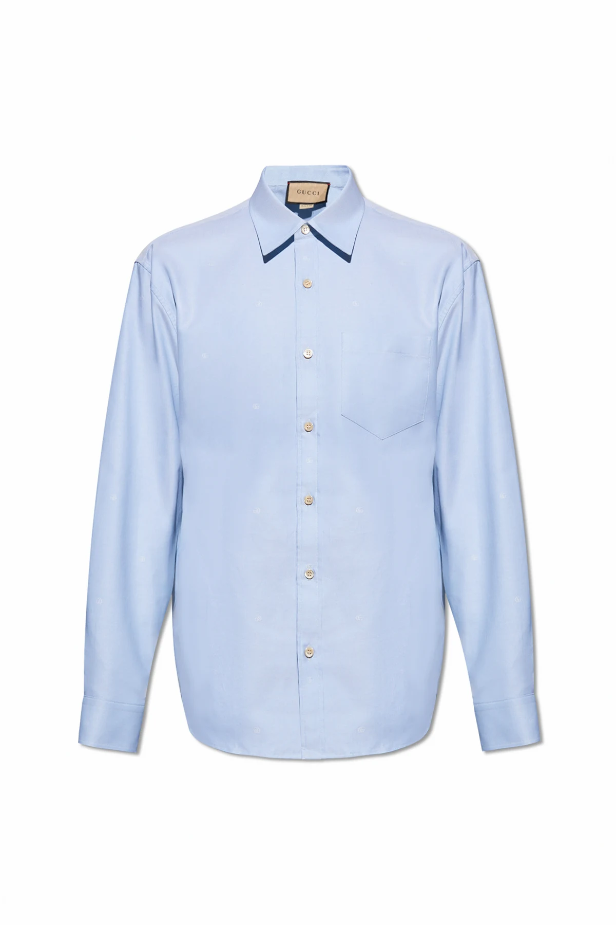 Monogrammed cotton shirt