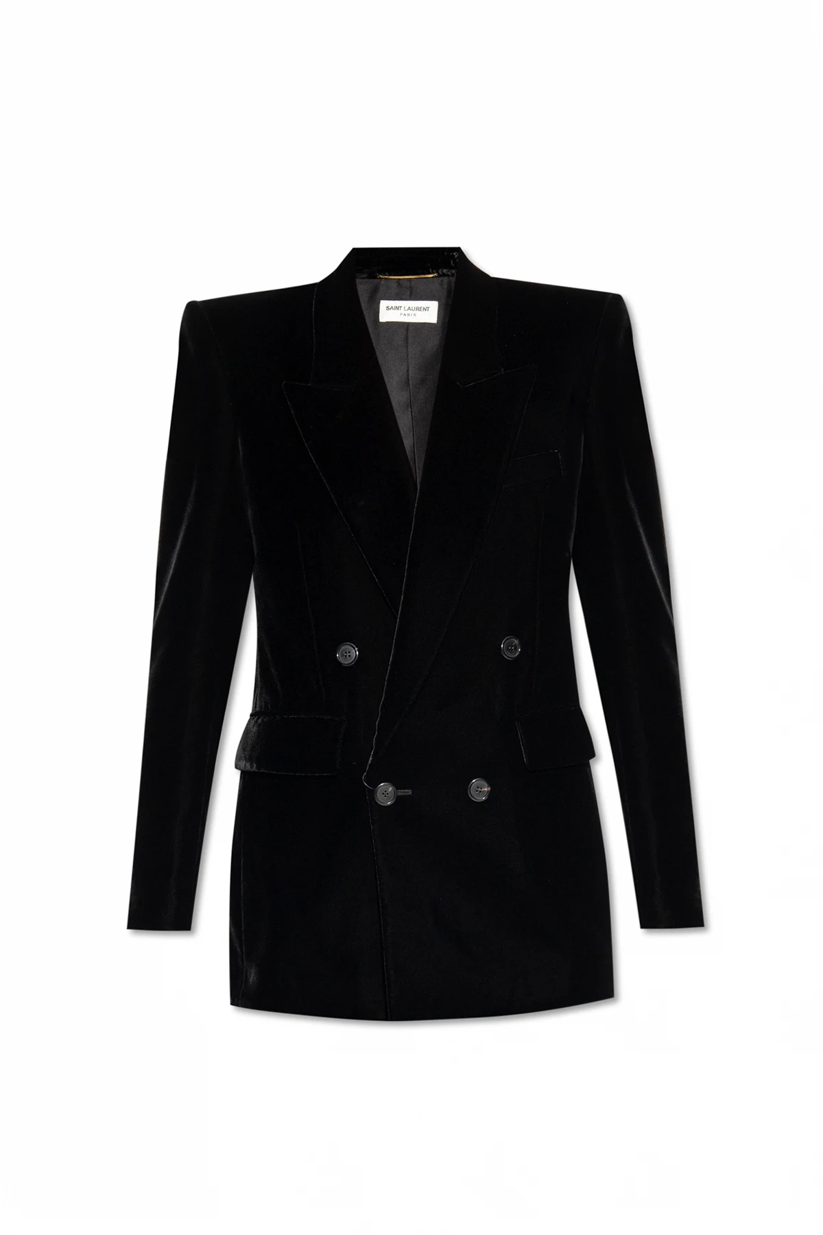 BLACK Velvet double-breasted blazer