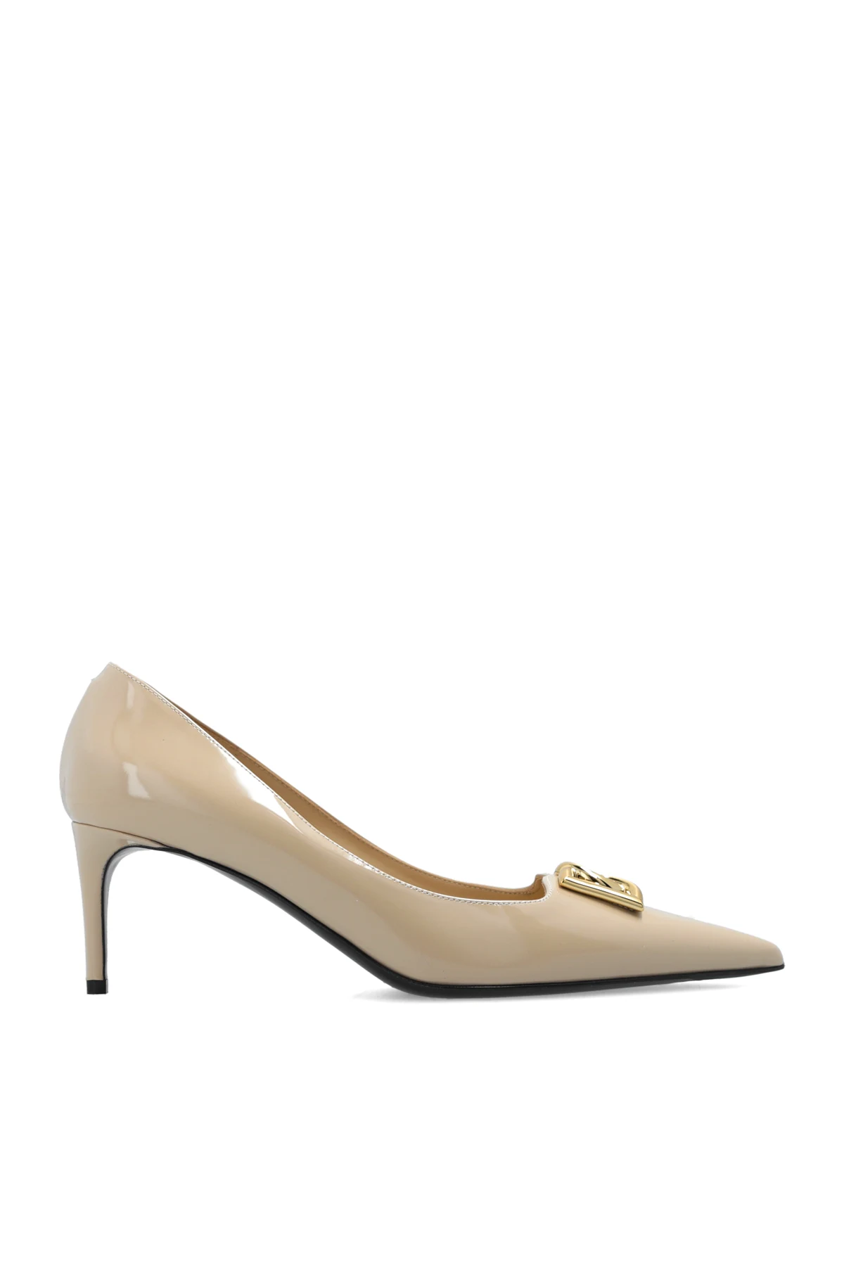 beige Leather pumps