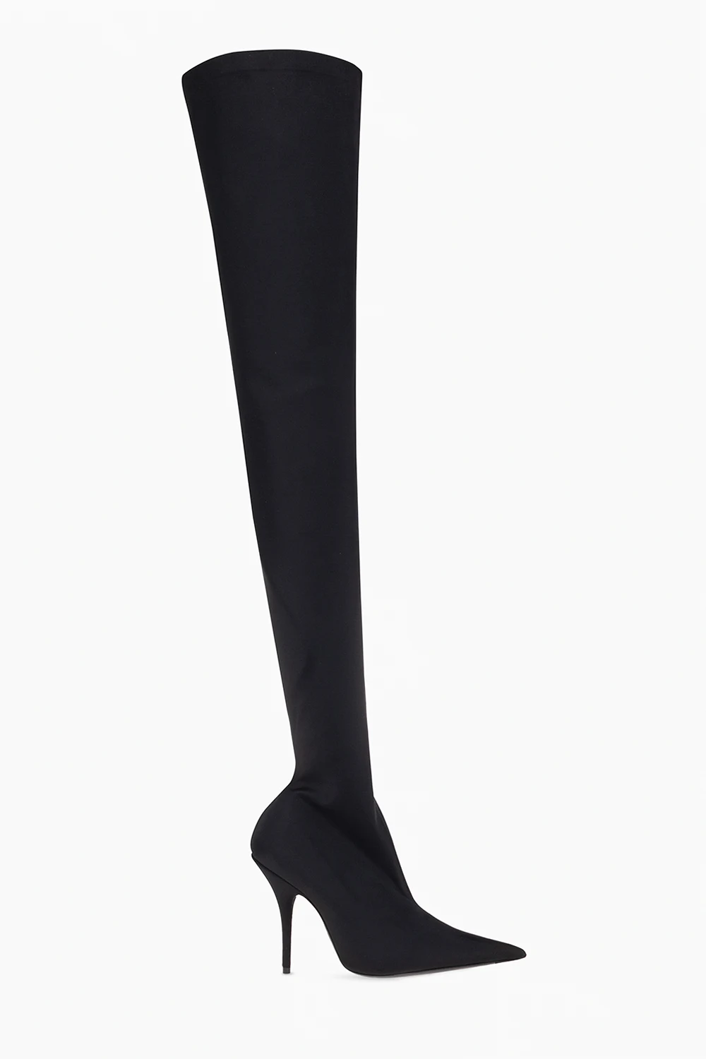 ‘Knife’ heeled thigh-high boots