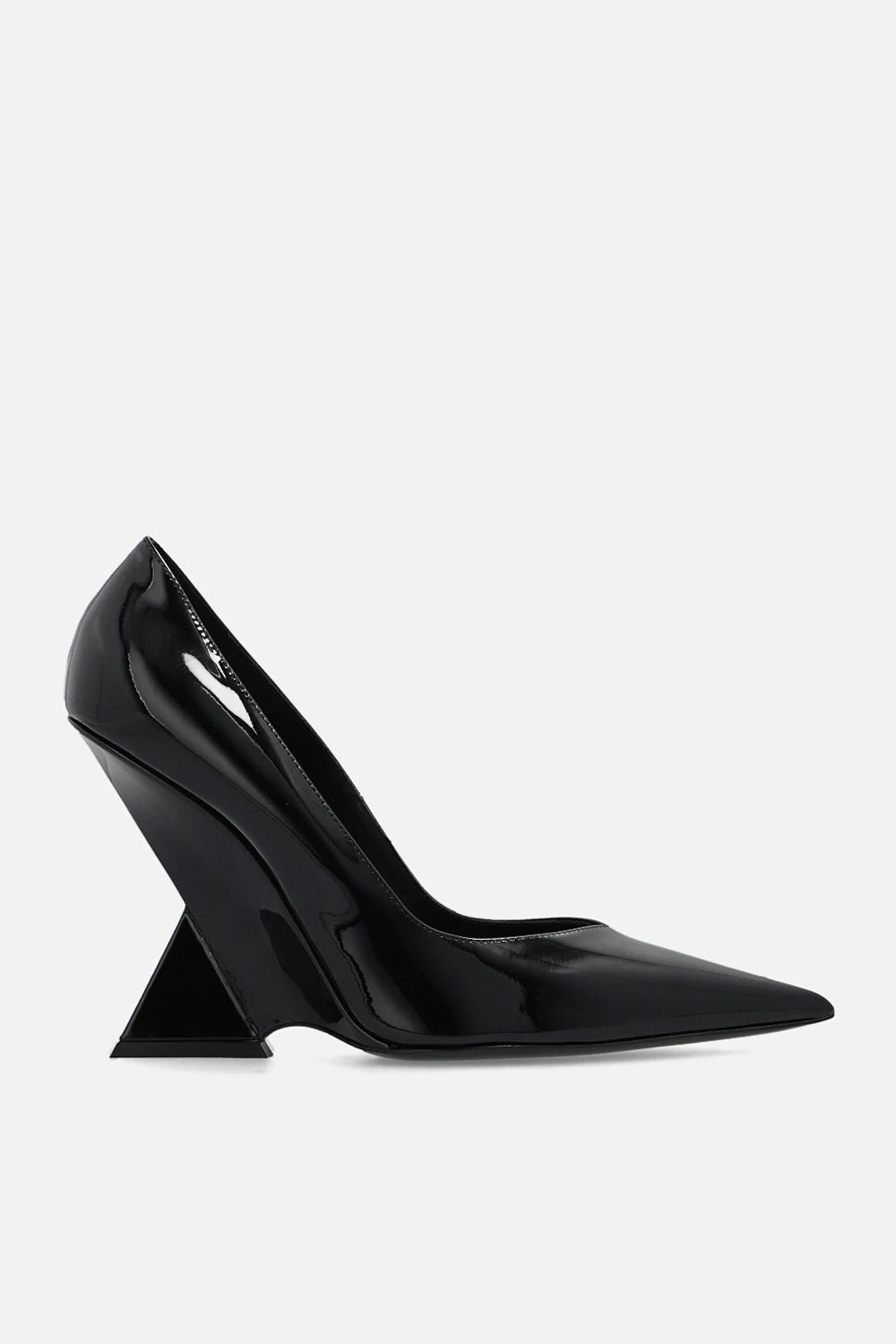‘Cheope’ patent leather wedge mules
