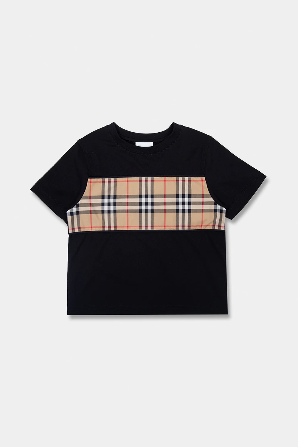 T-shirt z motywem w kratę