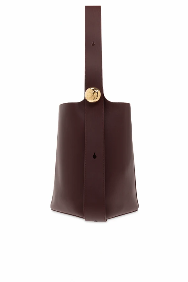 BURGUNDY ‘Medium Pebble’ shoulder bag