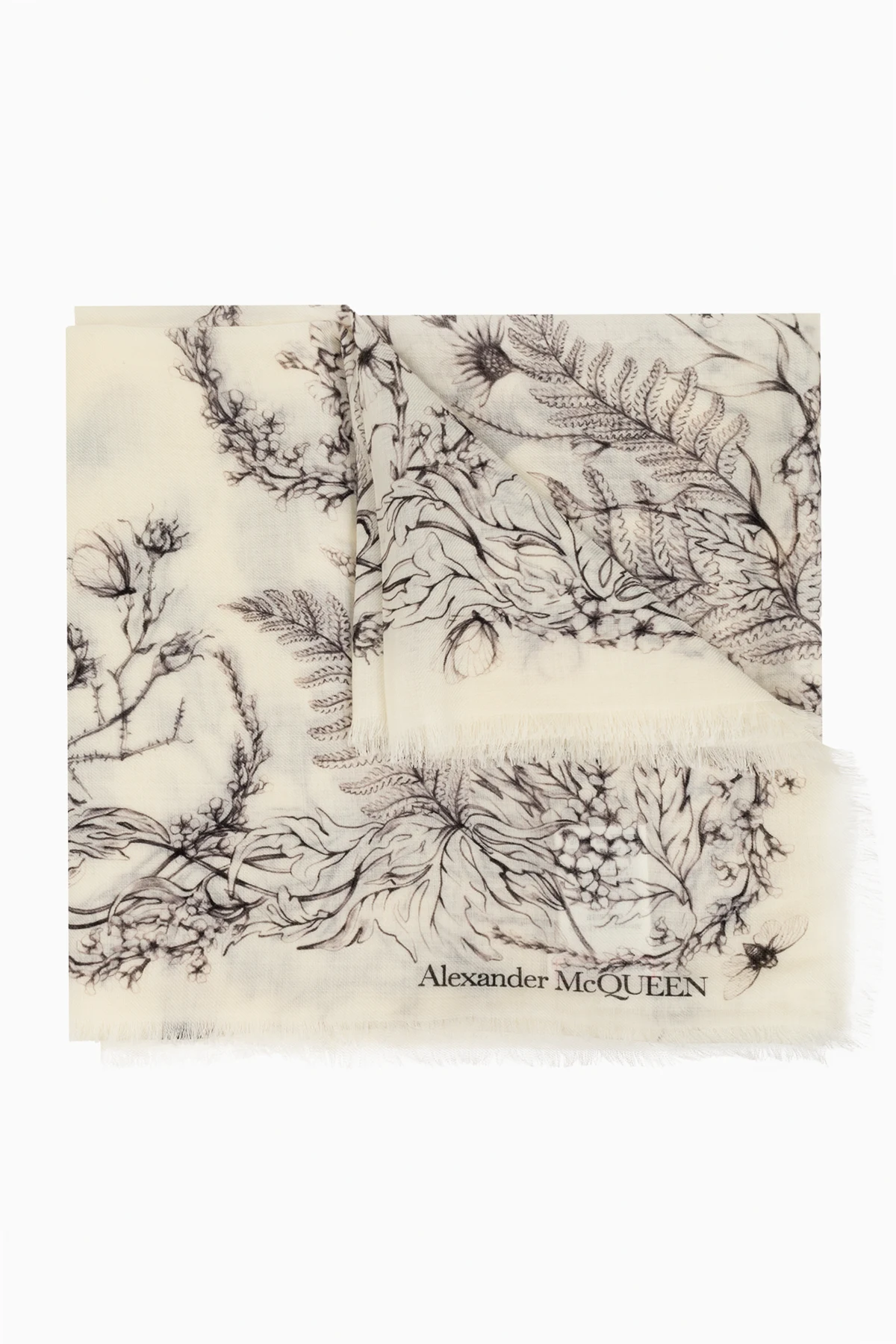 cream Woolen scarf