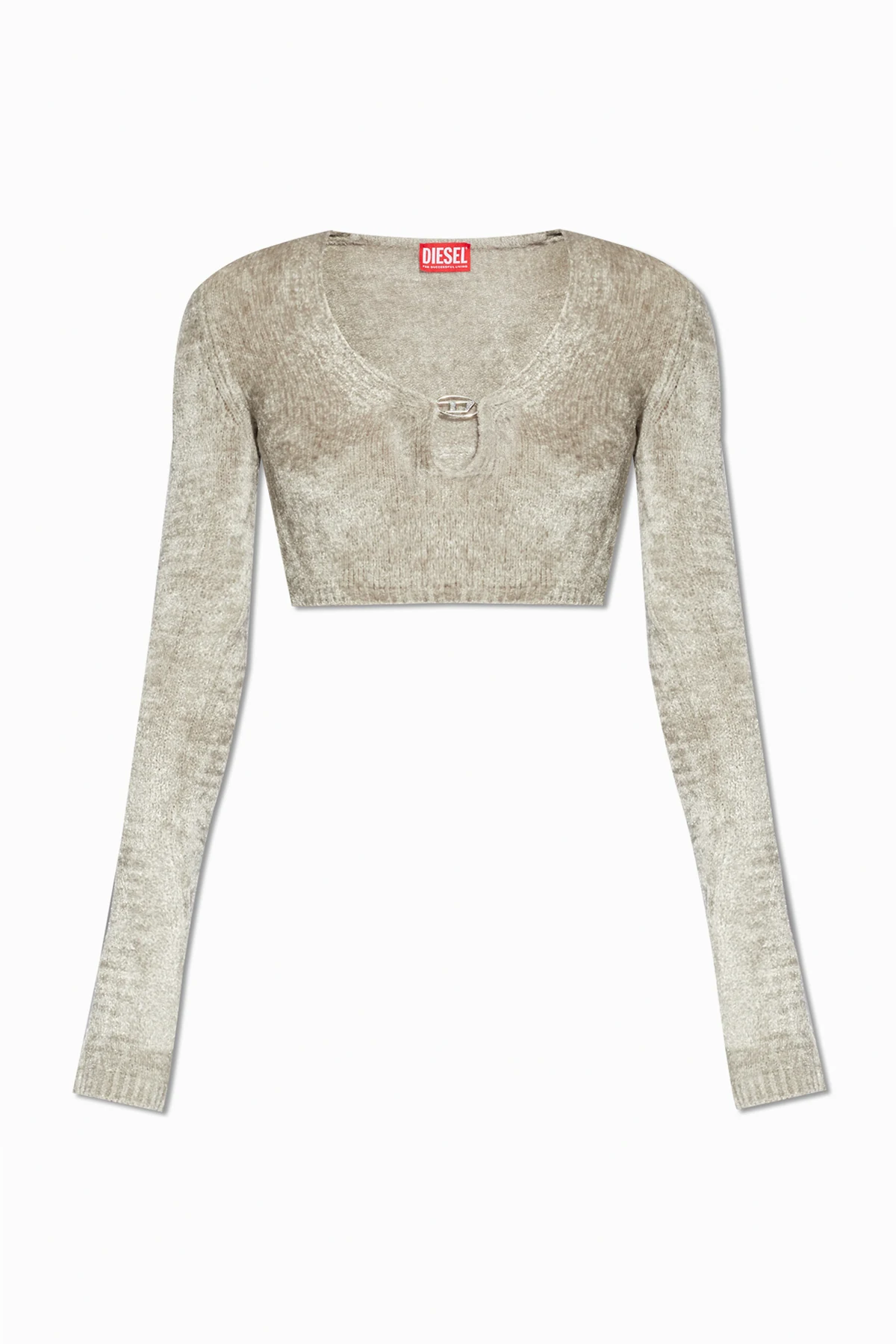 GREY ‘M-CHERYL’ chenille top