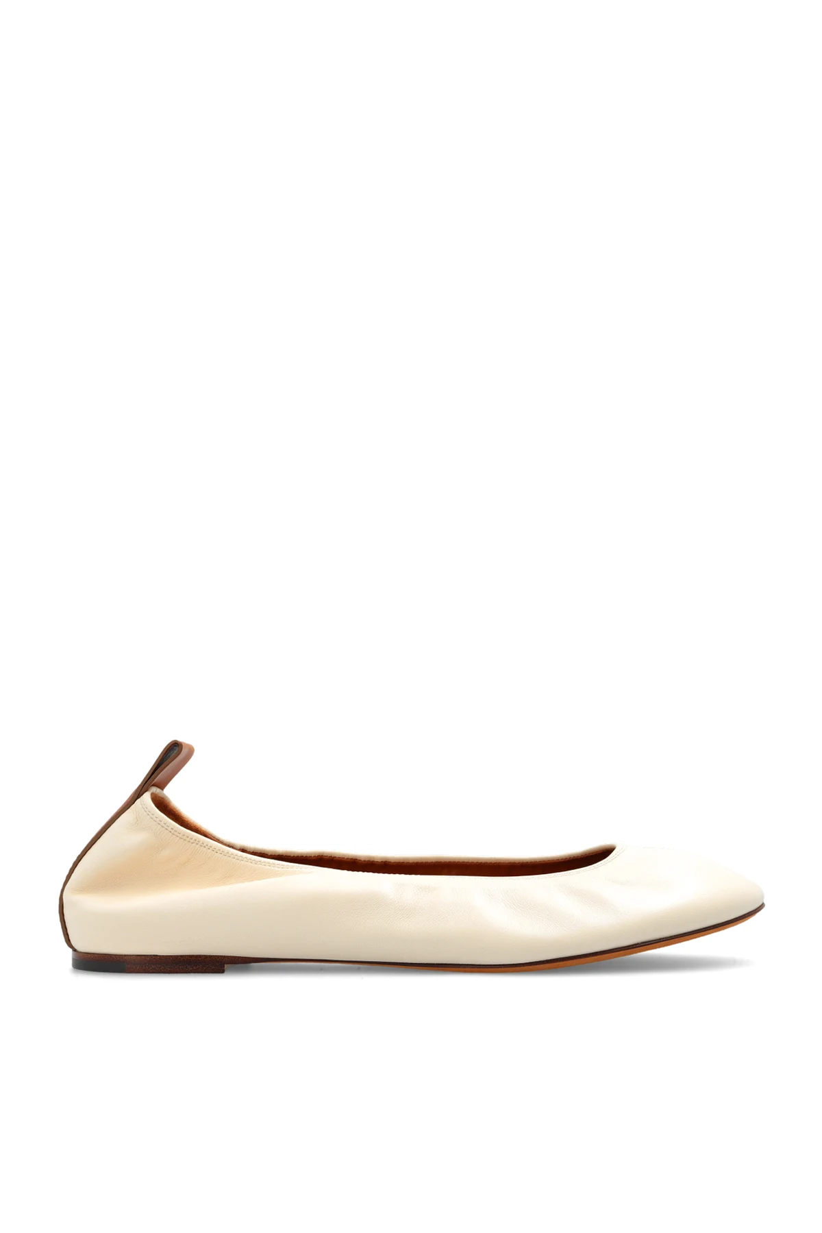 Leather ballet flats