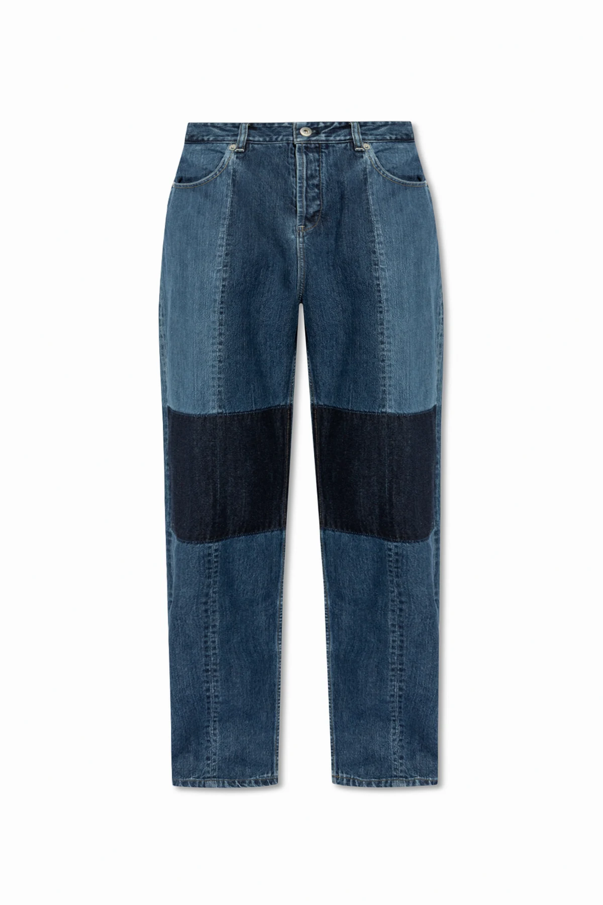 NAVY BLUE Jeans with stitching