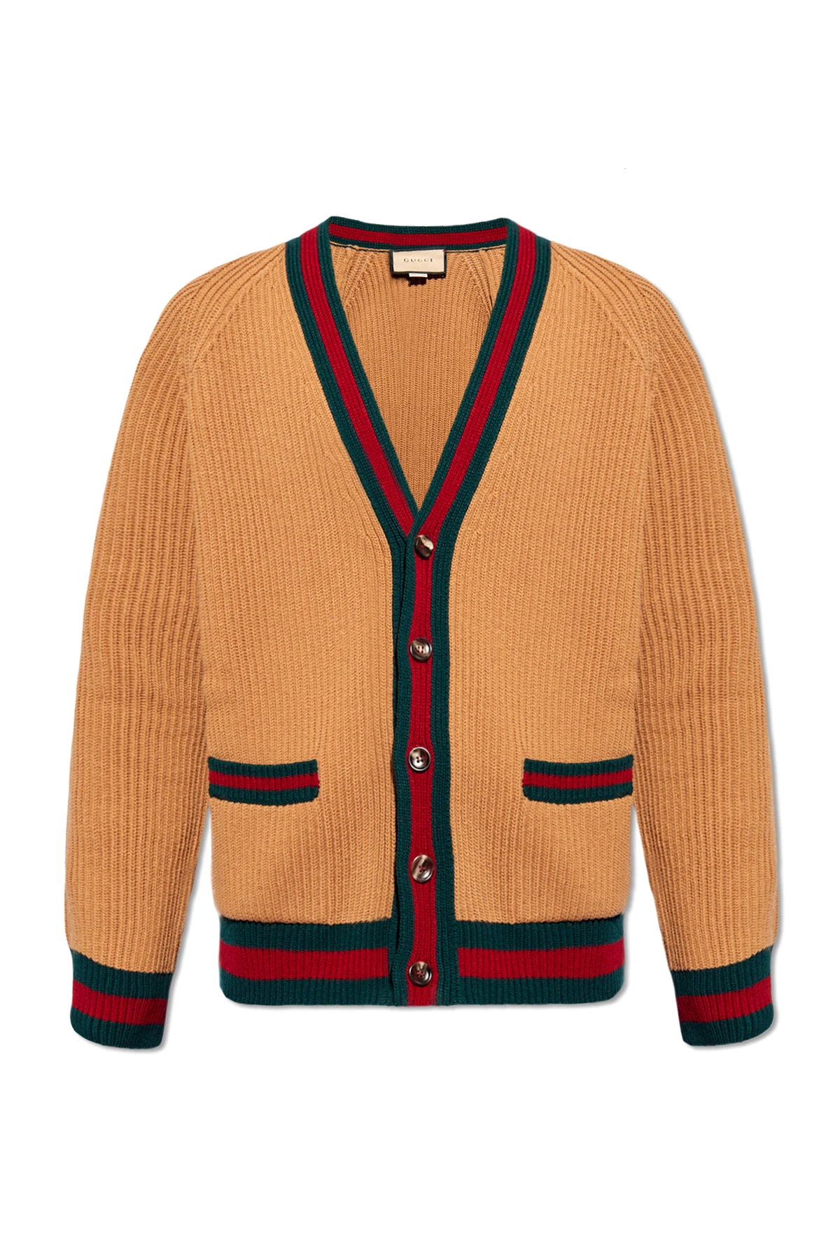 BROWN Wool cardigan