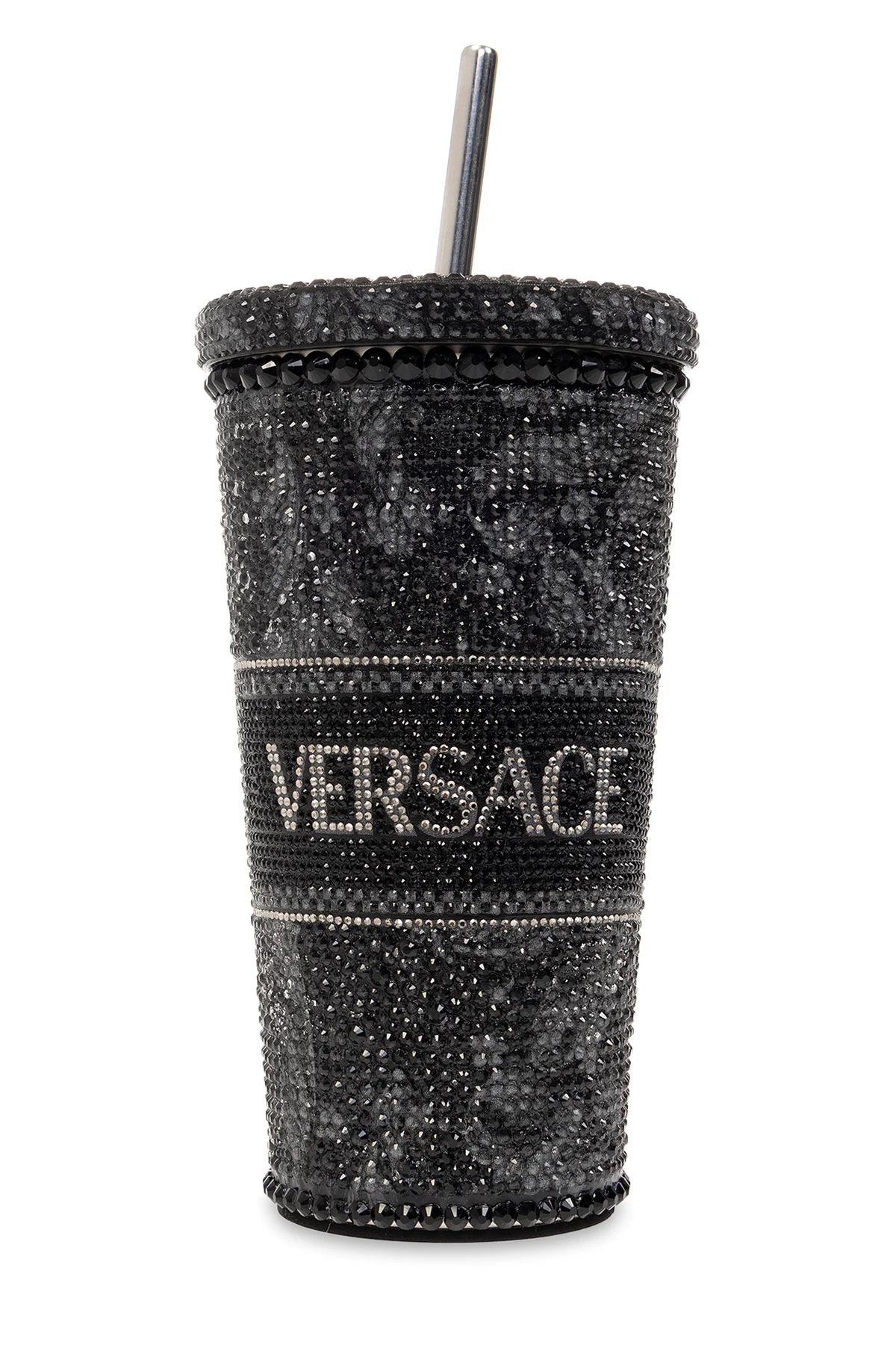 BLACK Mug with Barocco pattern