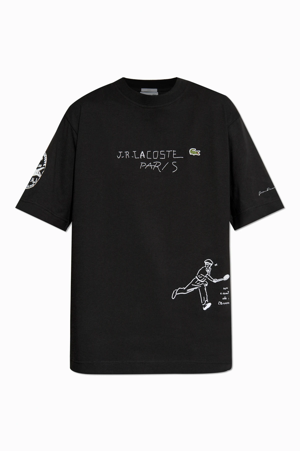 BLACK T-shirt with logo