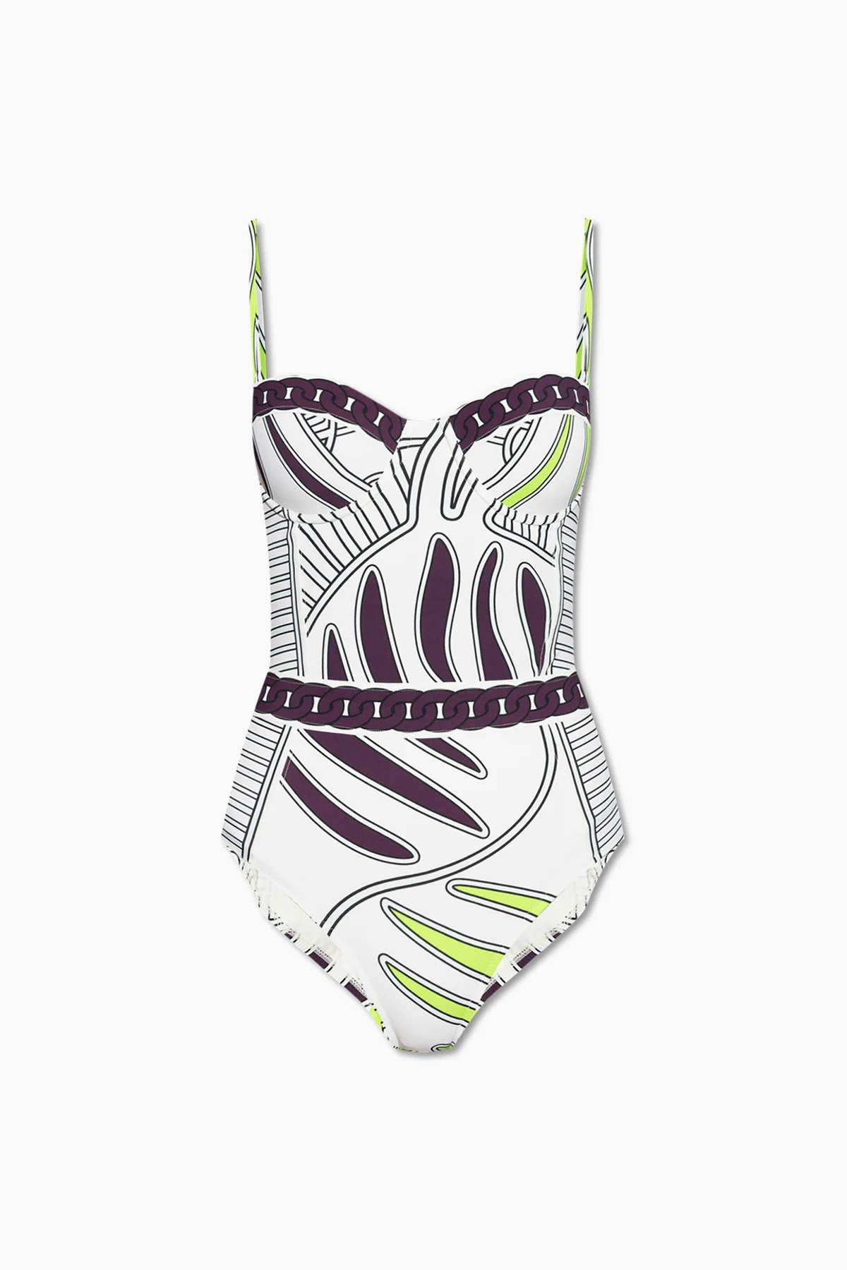 WHITE One-piece swimsuit