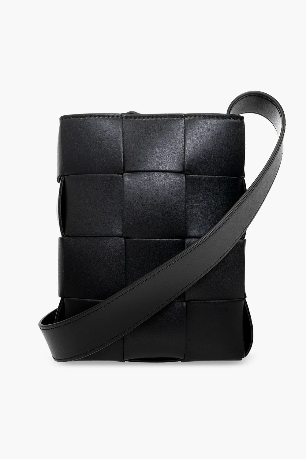 GREEN Strapped leather phone holder