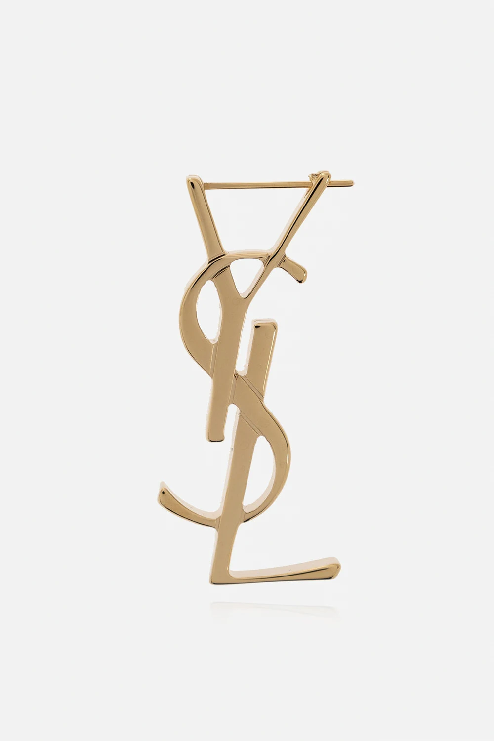 ZŁOTY Pojedynczy kolczyk z logo