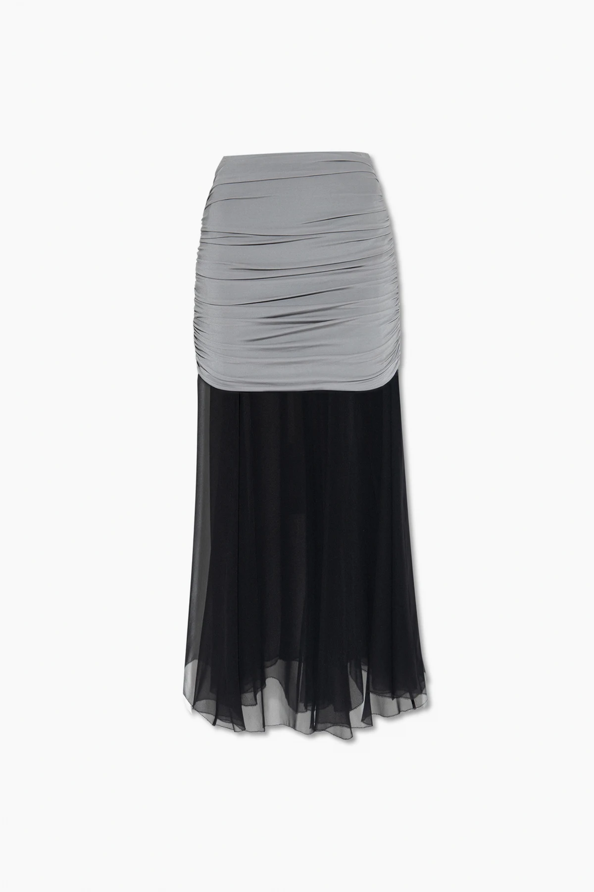 BLACK Gathered skirt