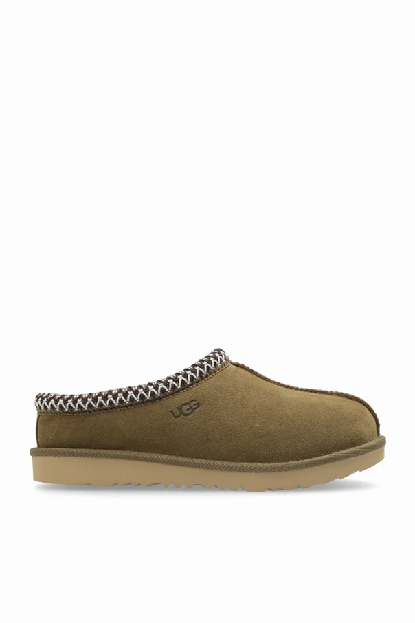 GREEN Suede Slides ‘Tasman II’