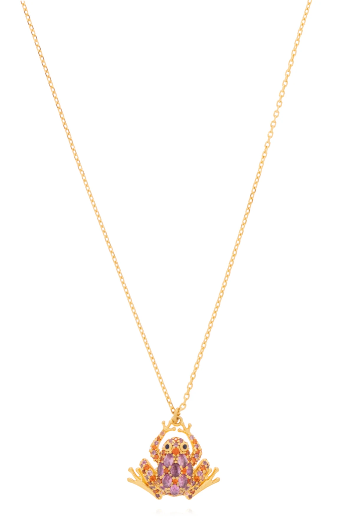 GOLD Necklace with a frog-shaped pendant