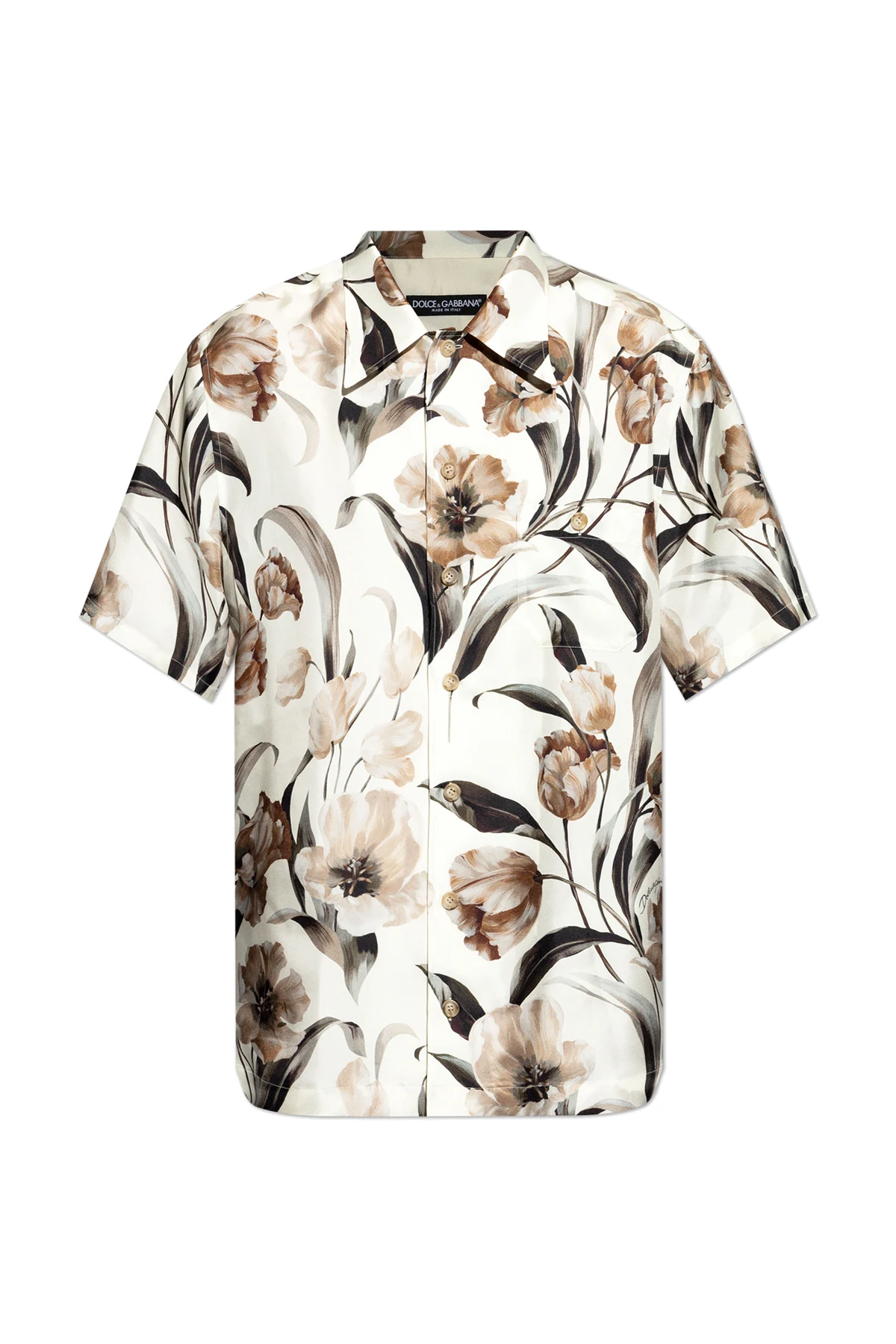 cream Silk shirt