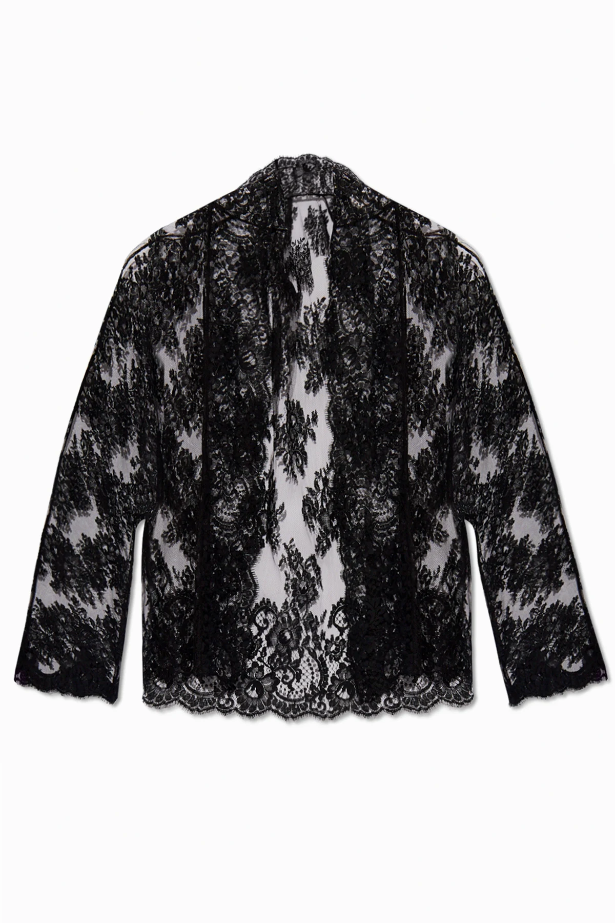 BLACK Lace kimono shirt