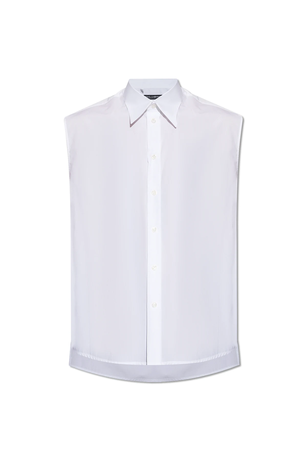 WHITE Sleeveless shirt