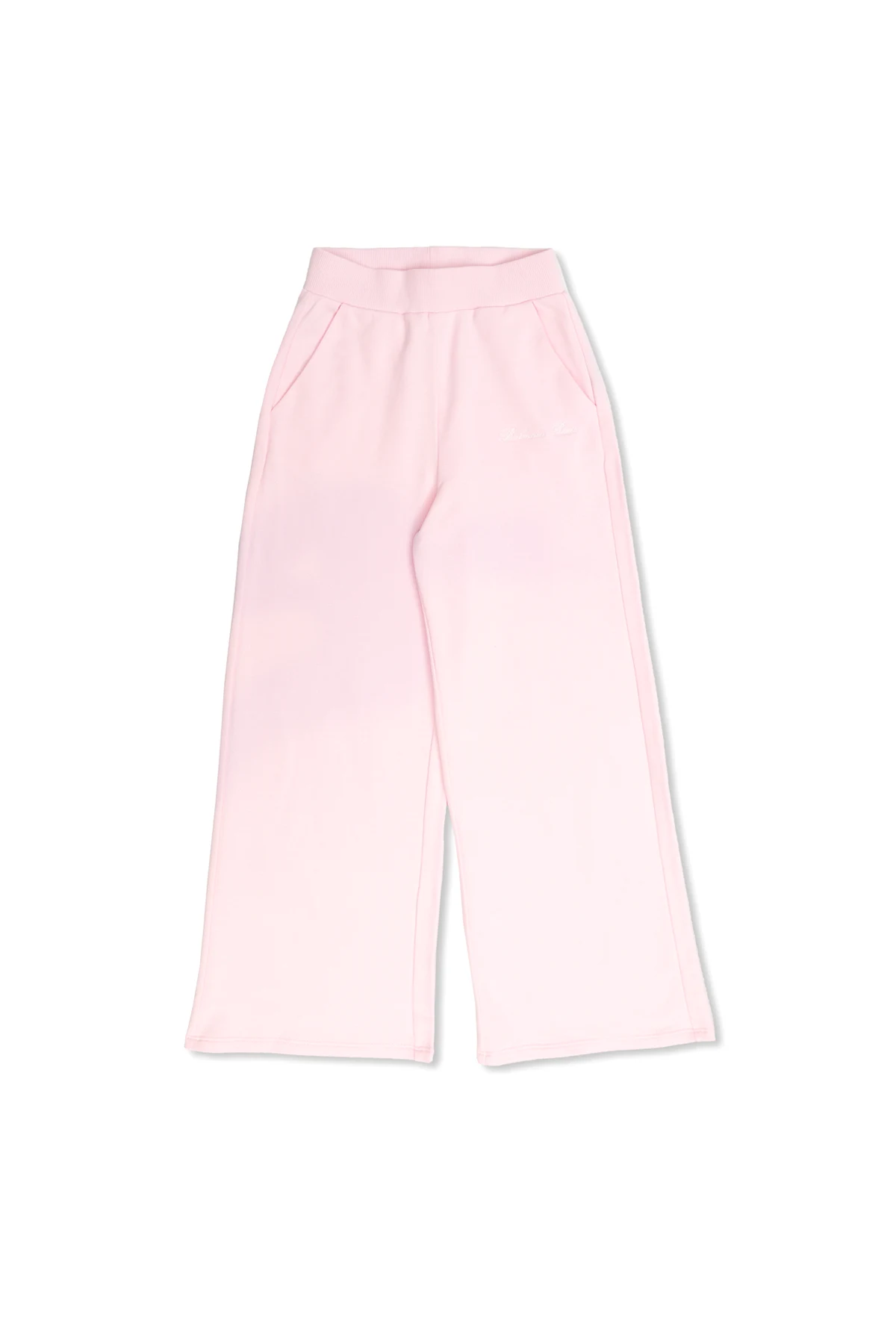 PINK Balmain Kids sweatpants with wide legs