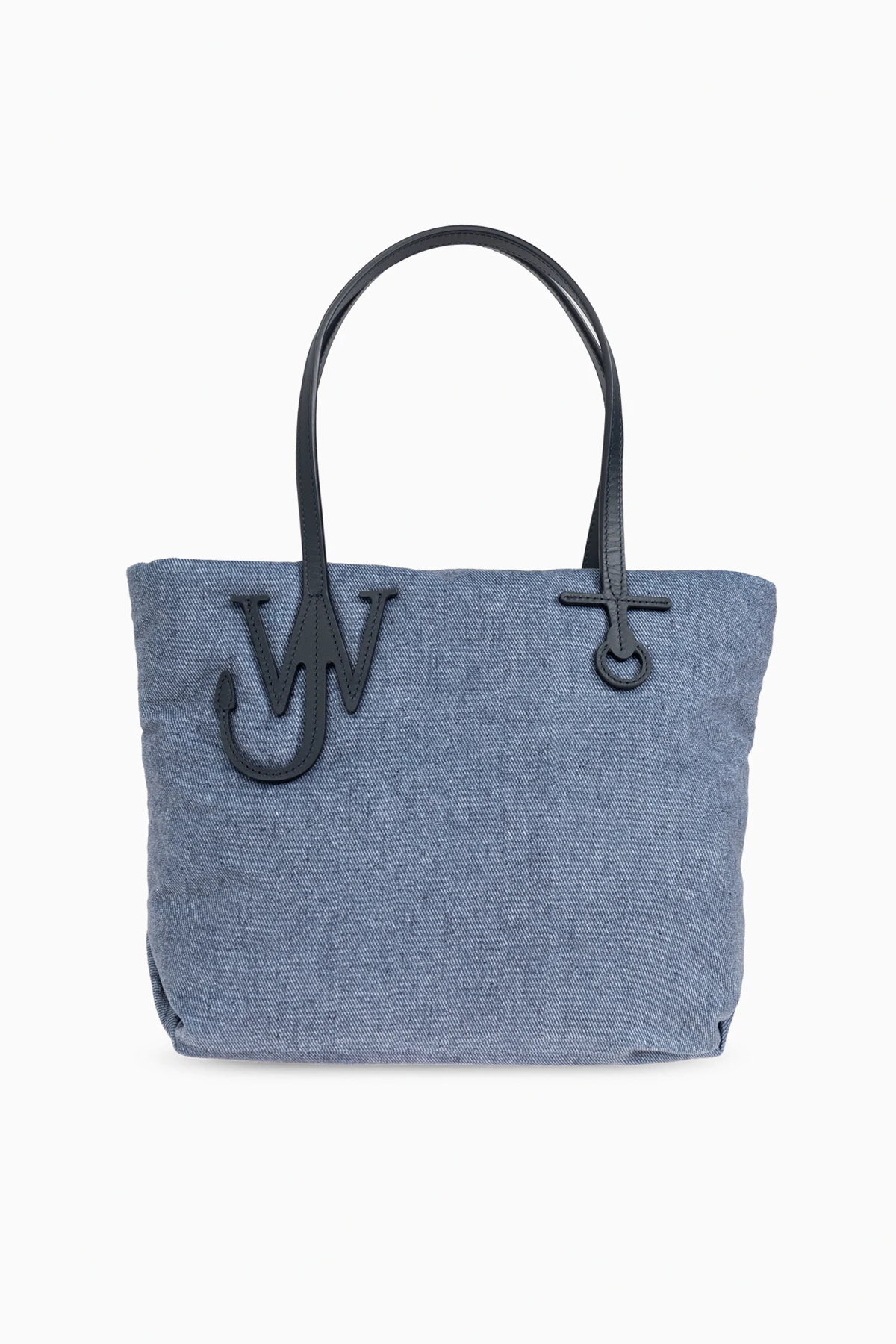 BLUE Small Puffy shopper bag