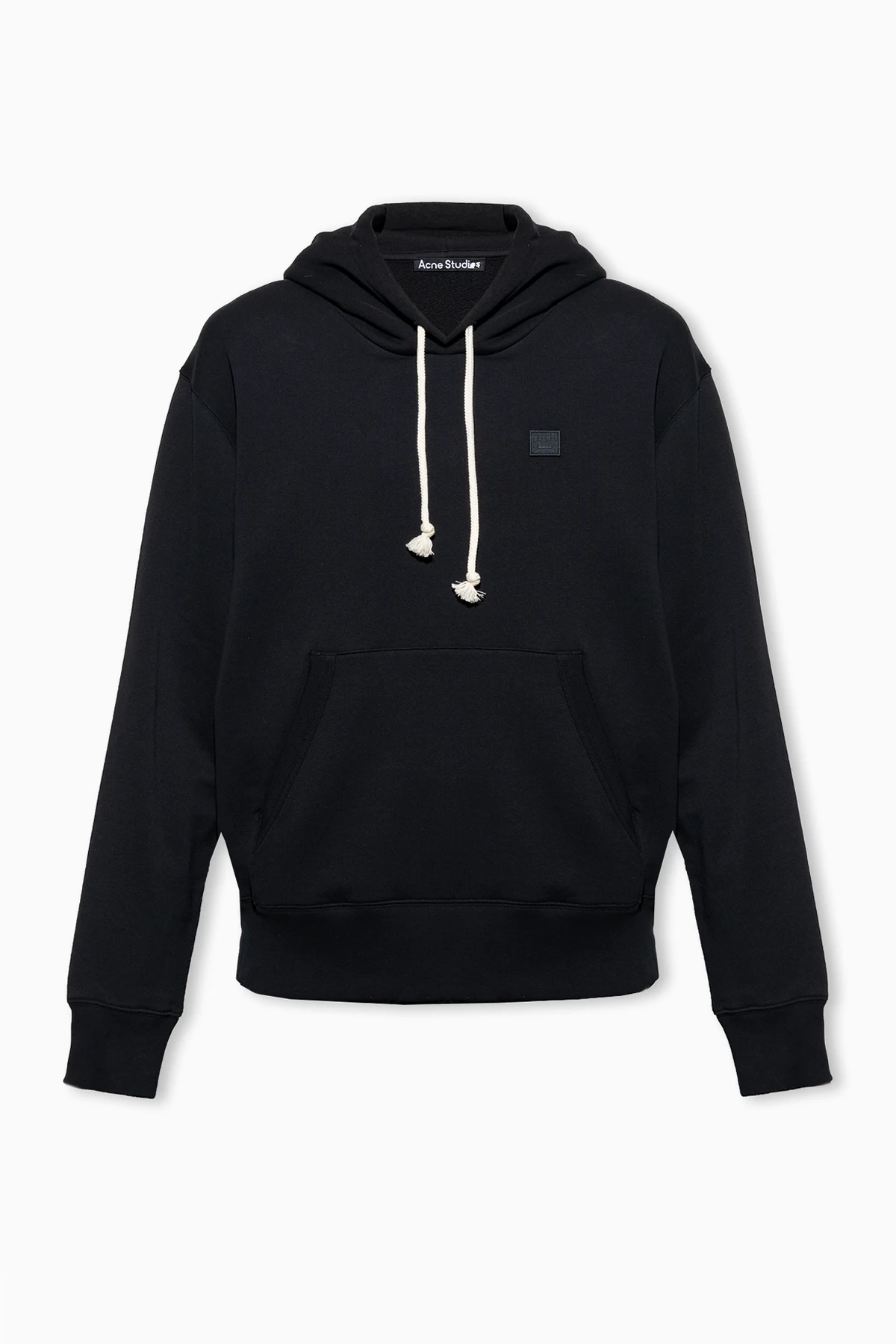 Hoodie with logo patch