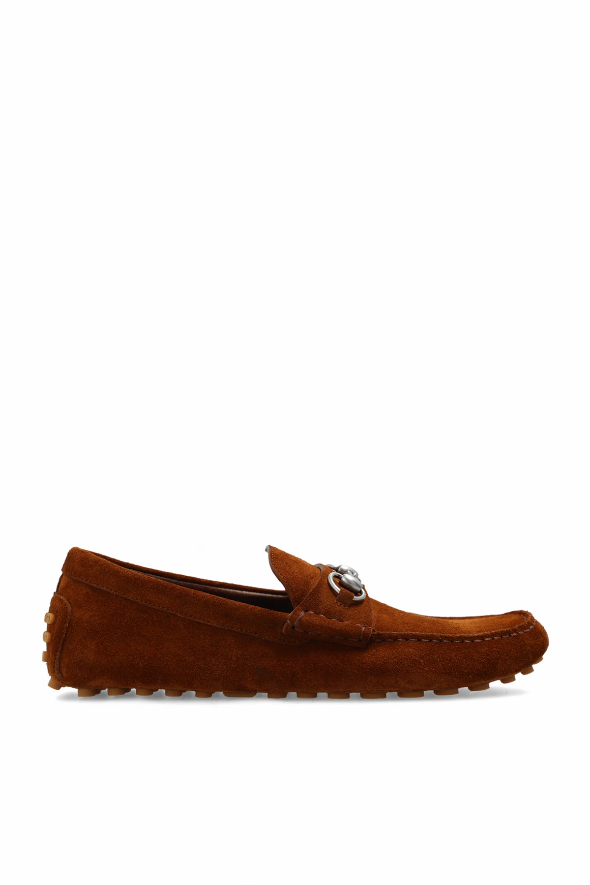 BRĄZOWY Skórzane buty