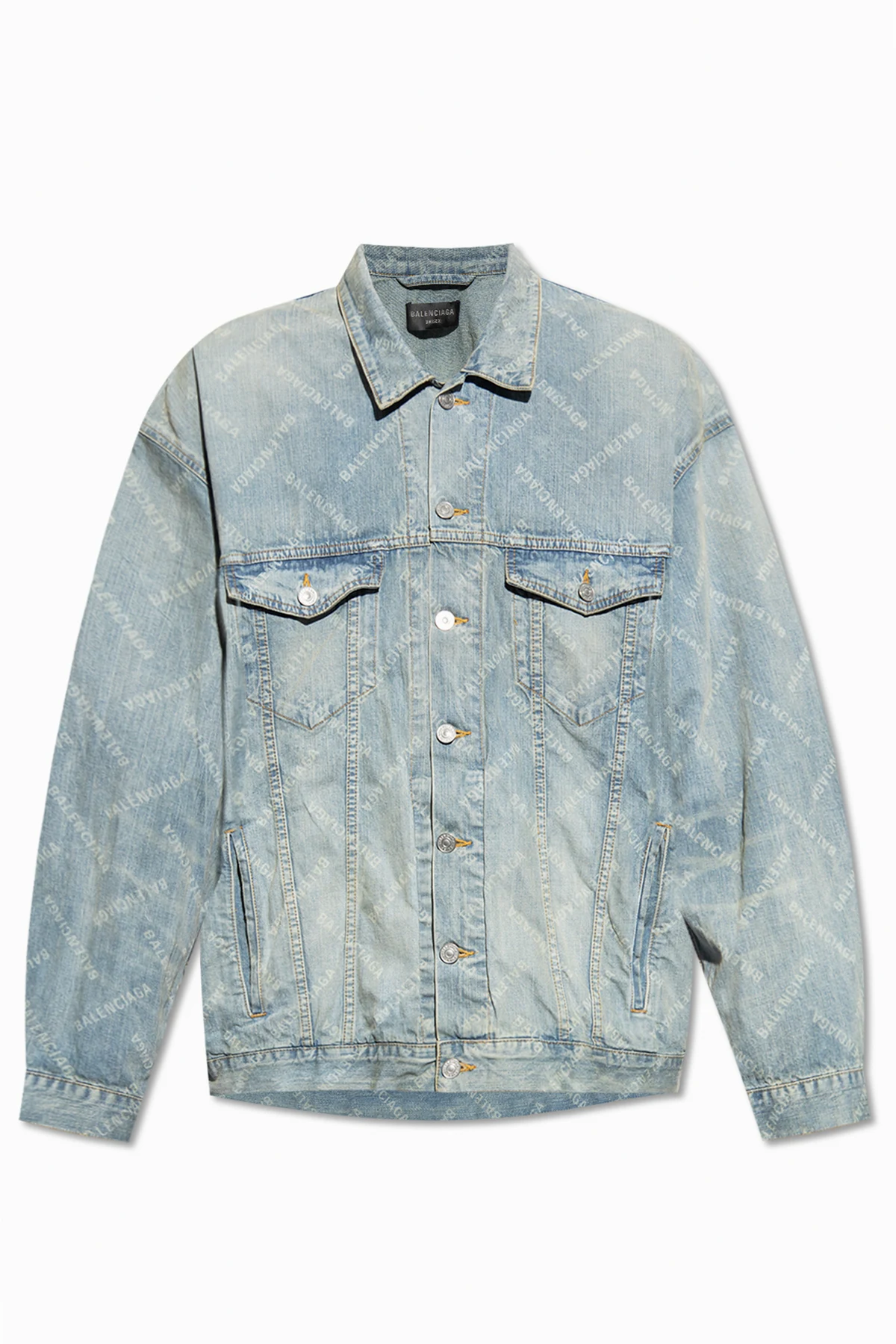 BLUE Denim jacket with vintage effect