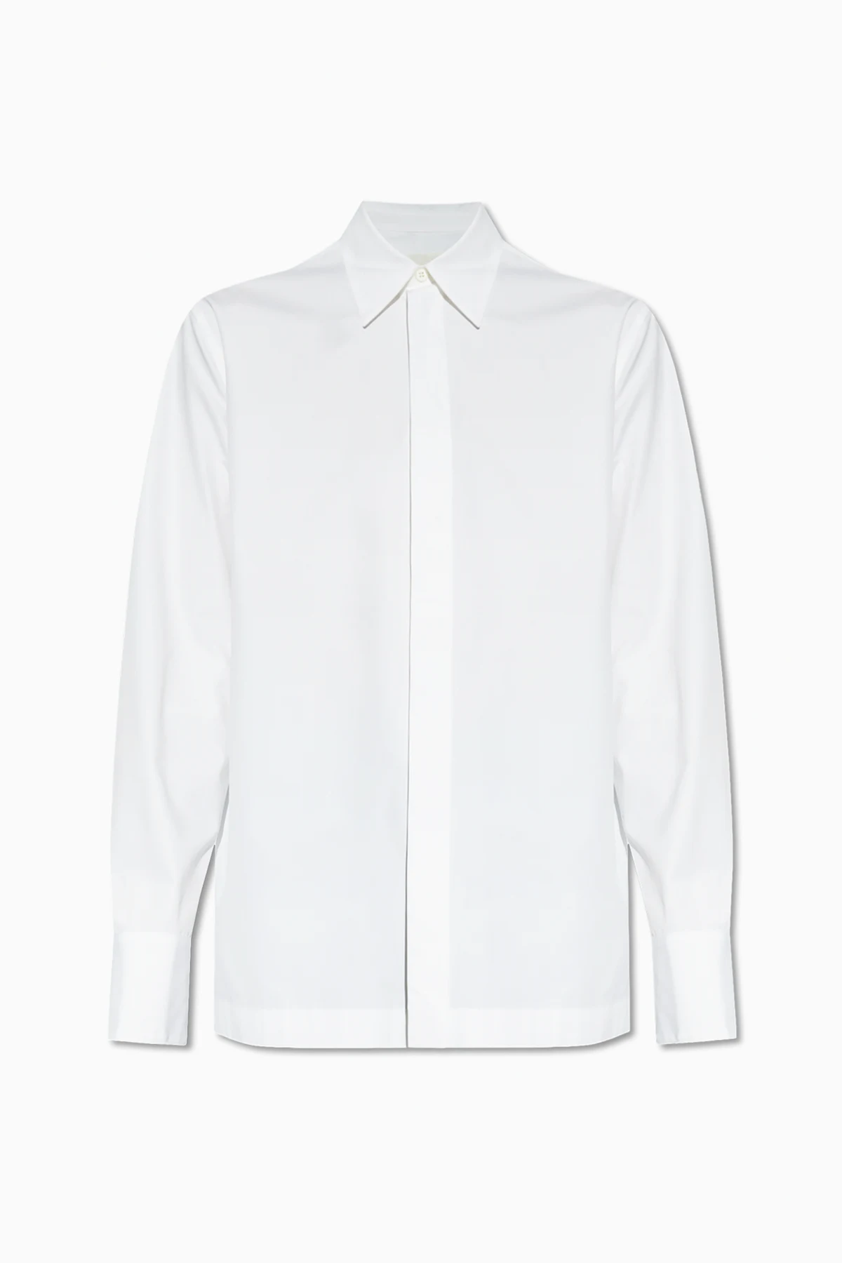 Bawełniana koszula z krytą plisą