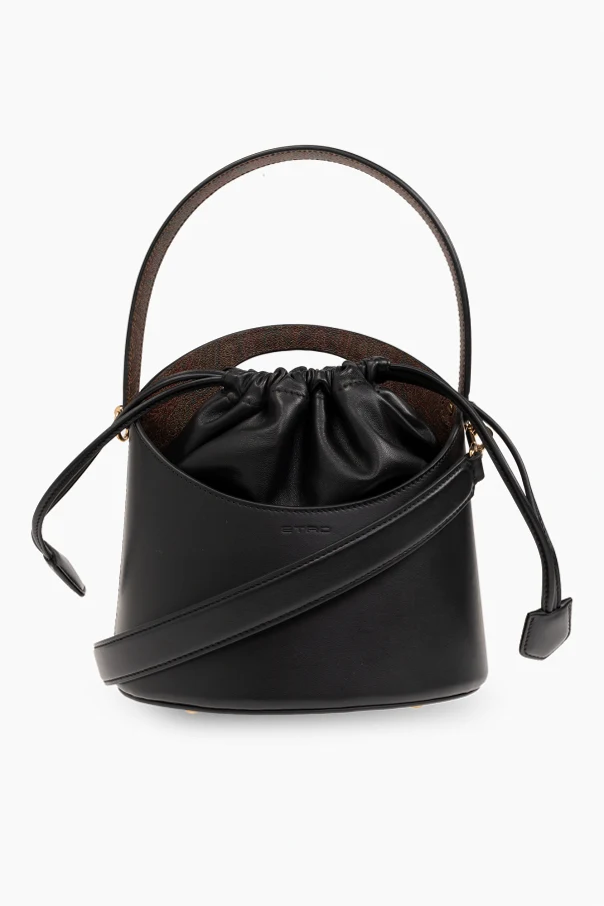 BLACK ‘Saturno Medium’ bucket shoulder bag