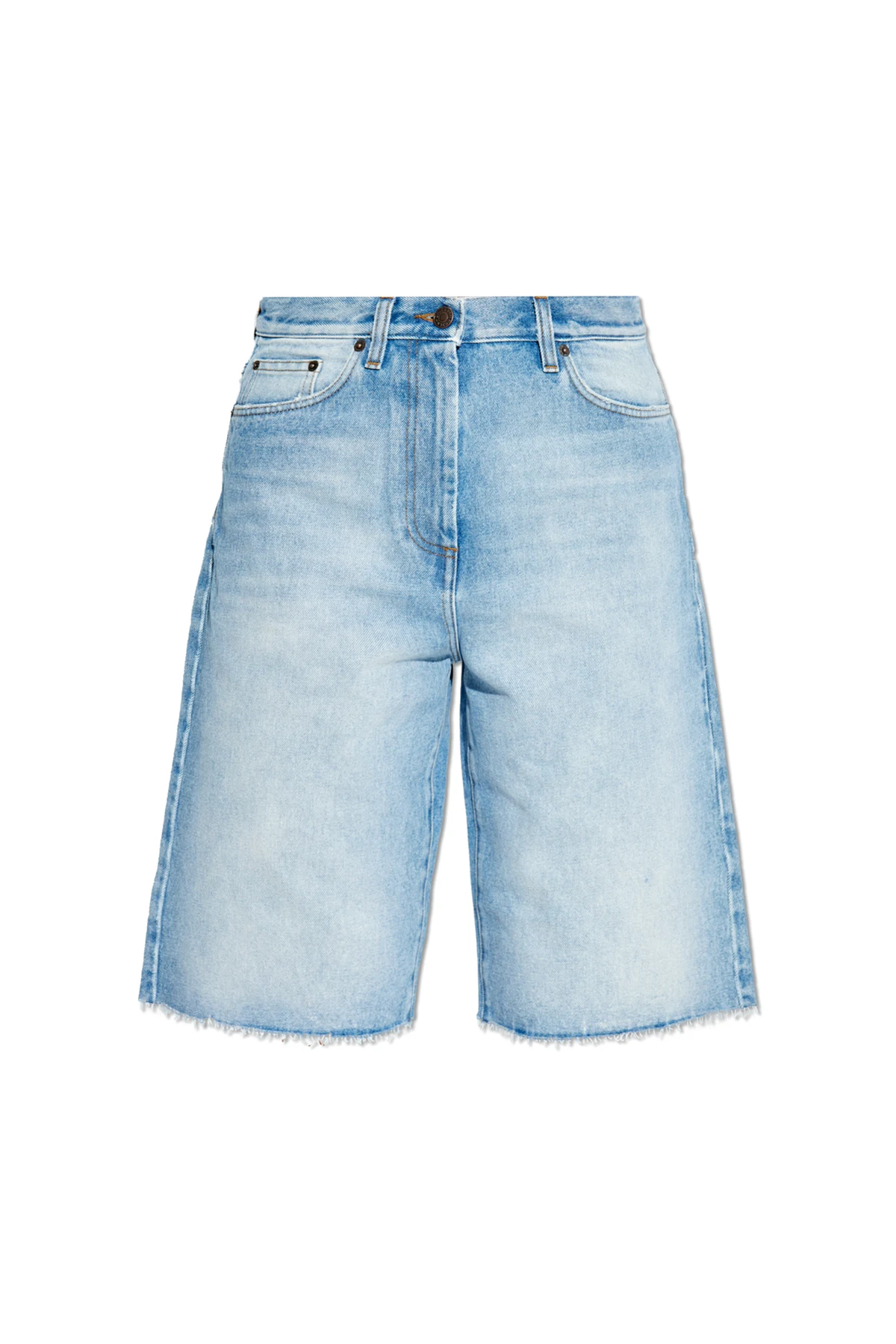 Jeansshorts mit vintage-Effekt