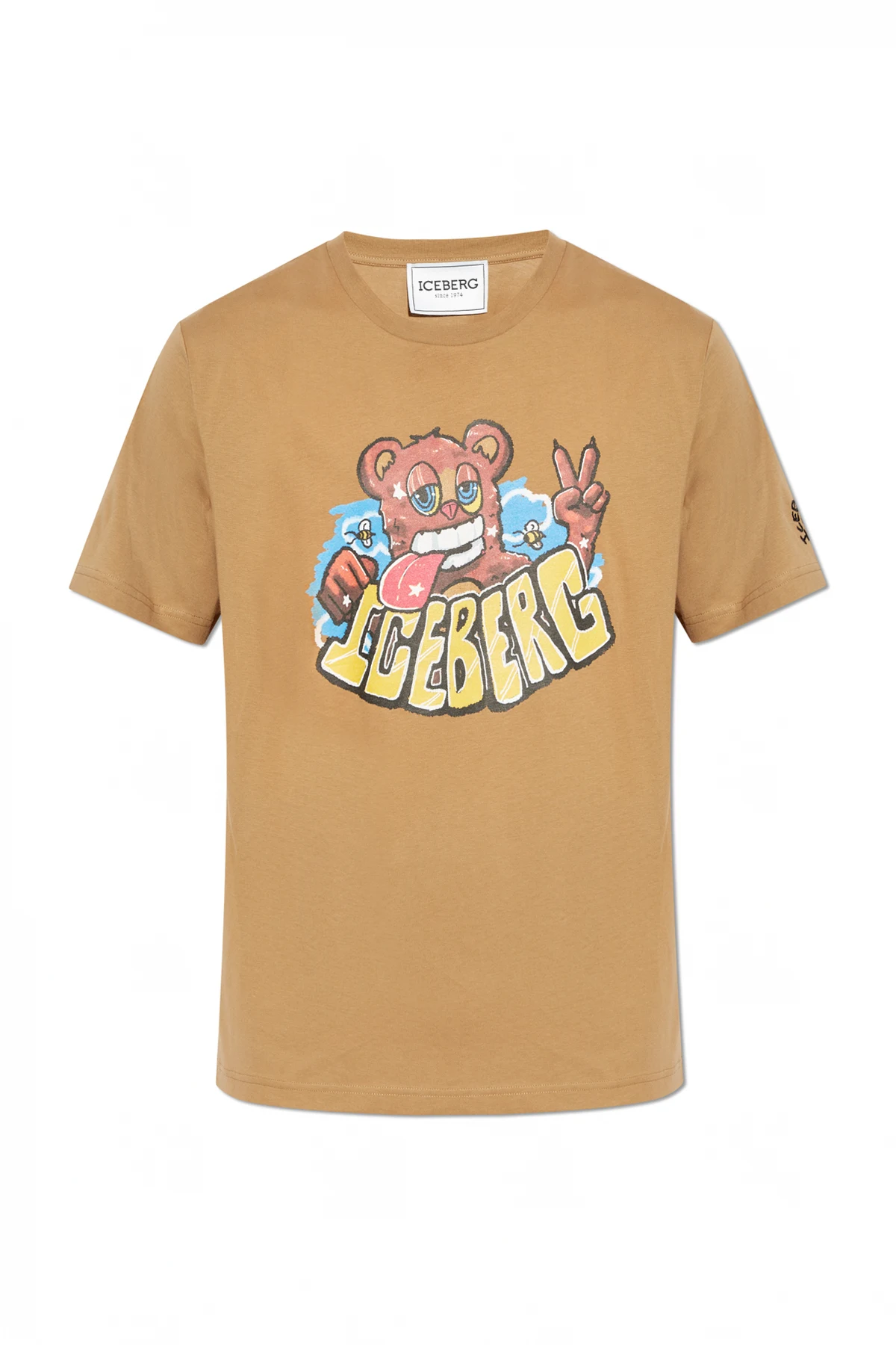 BROWN T-shirt with print