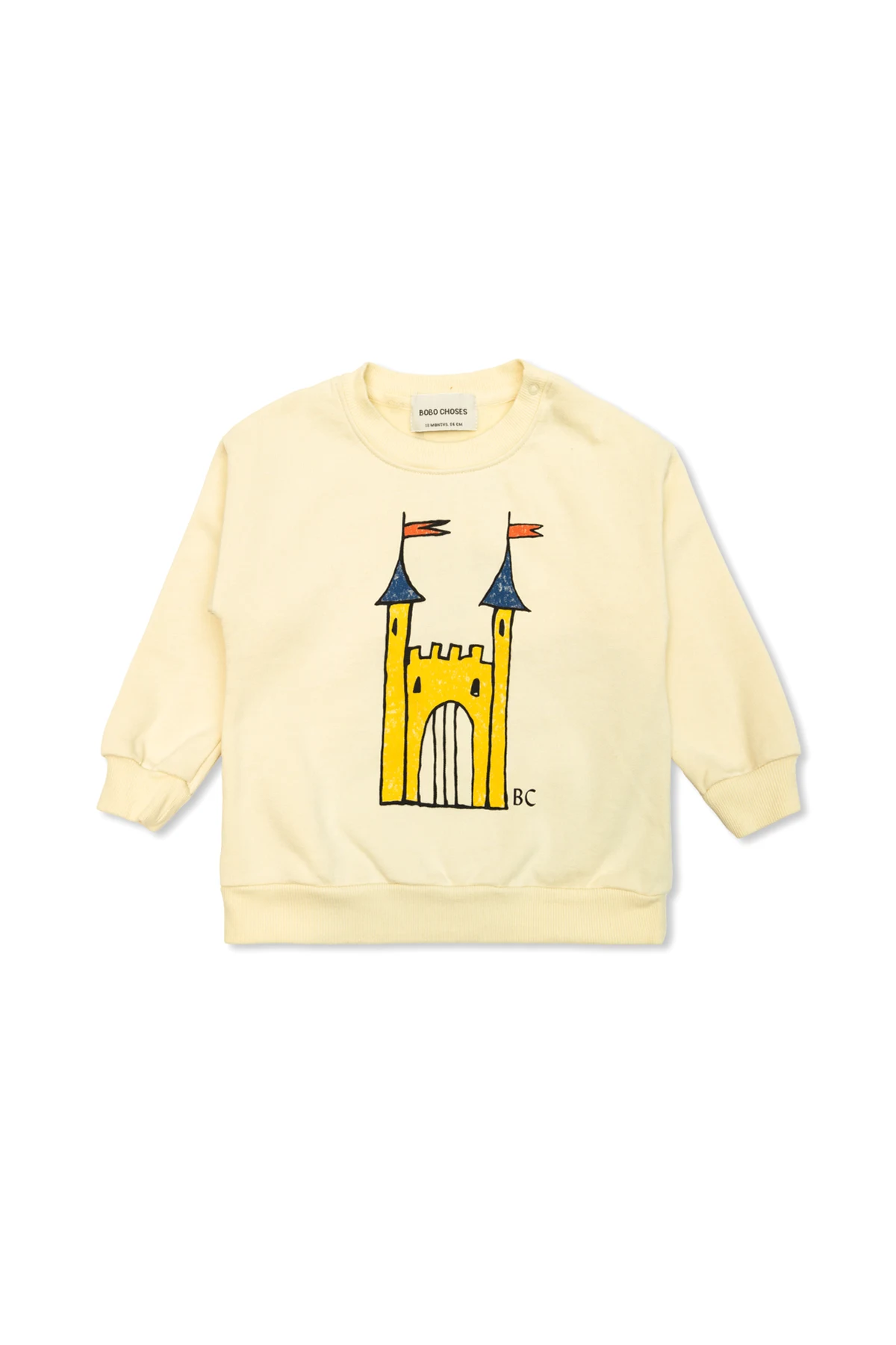 cream Printed Sweatshirt