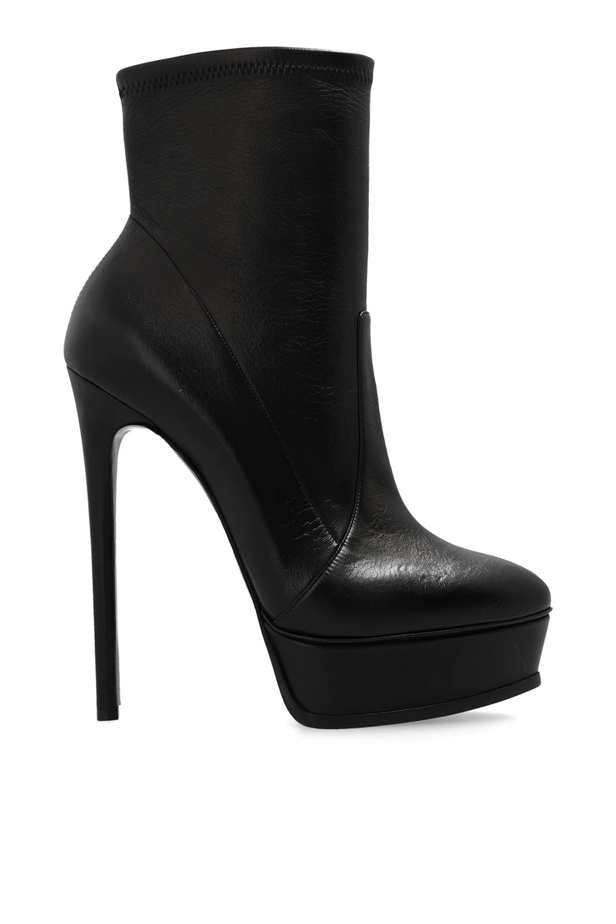 BLACK ‘Flora’ platform ankle boots