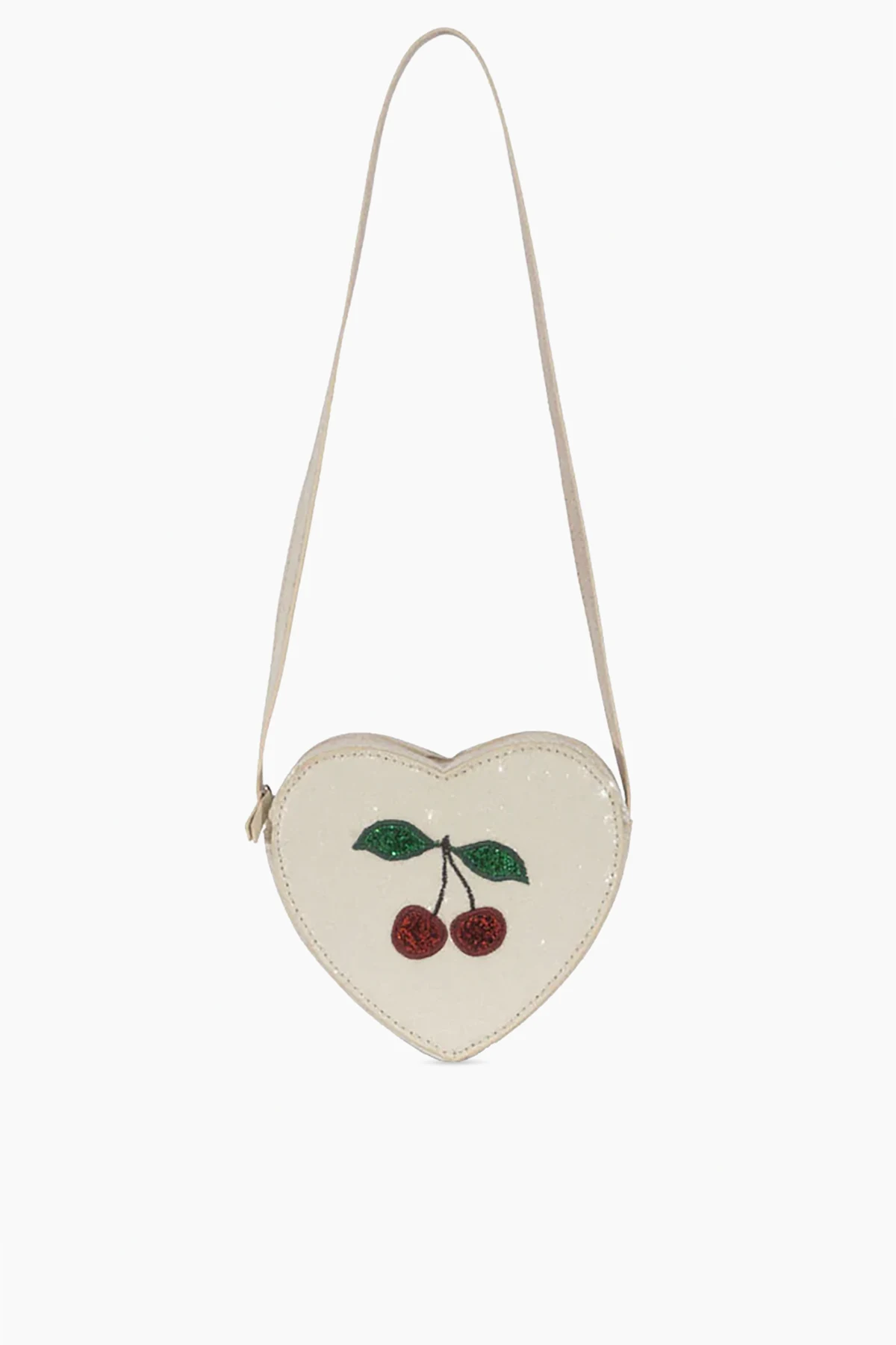 WHITE Heart-shaped shoulder bag