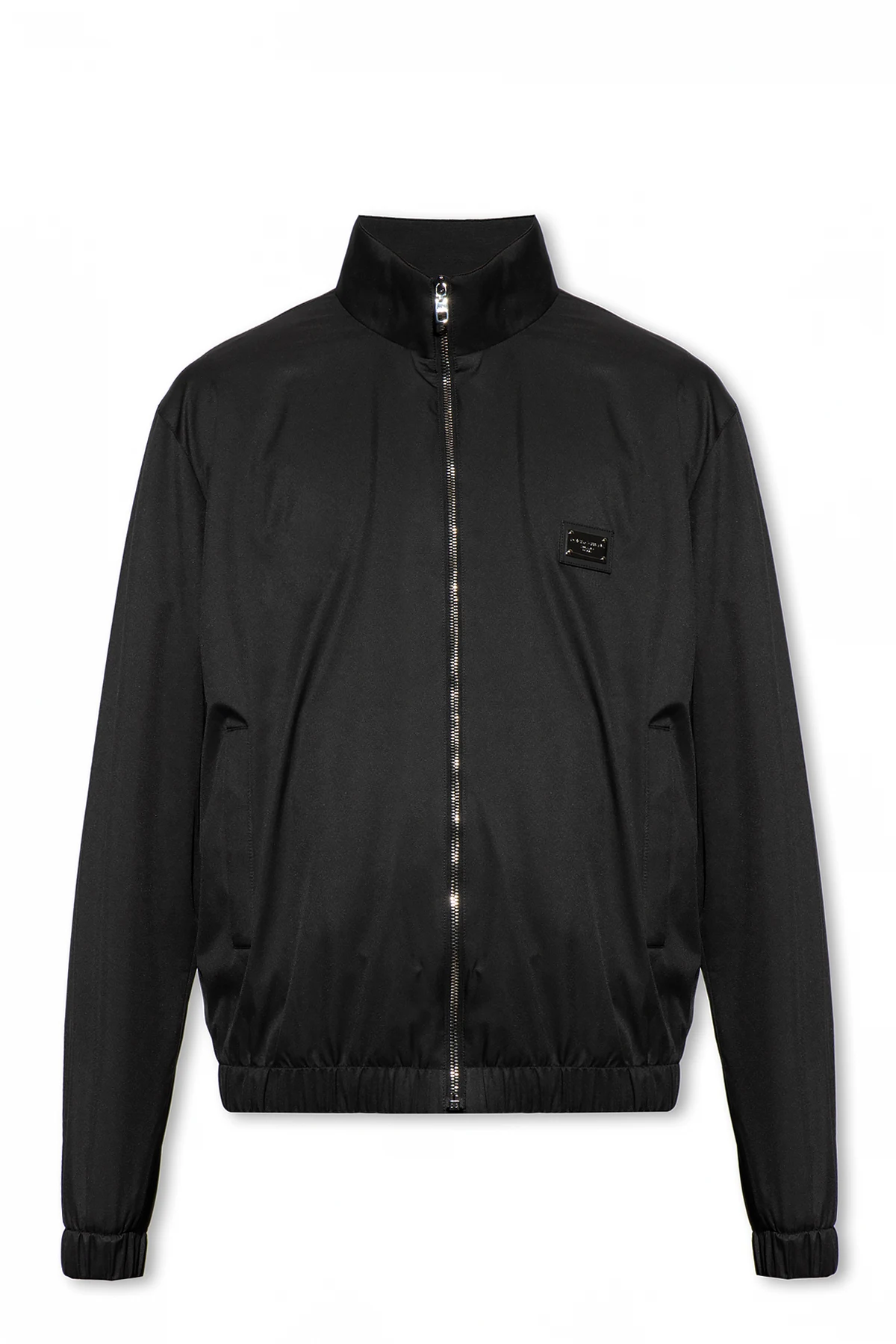 BLACK Jacket with standing collar