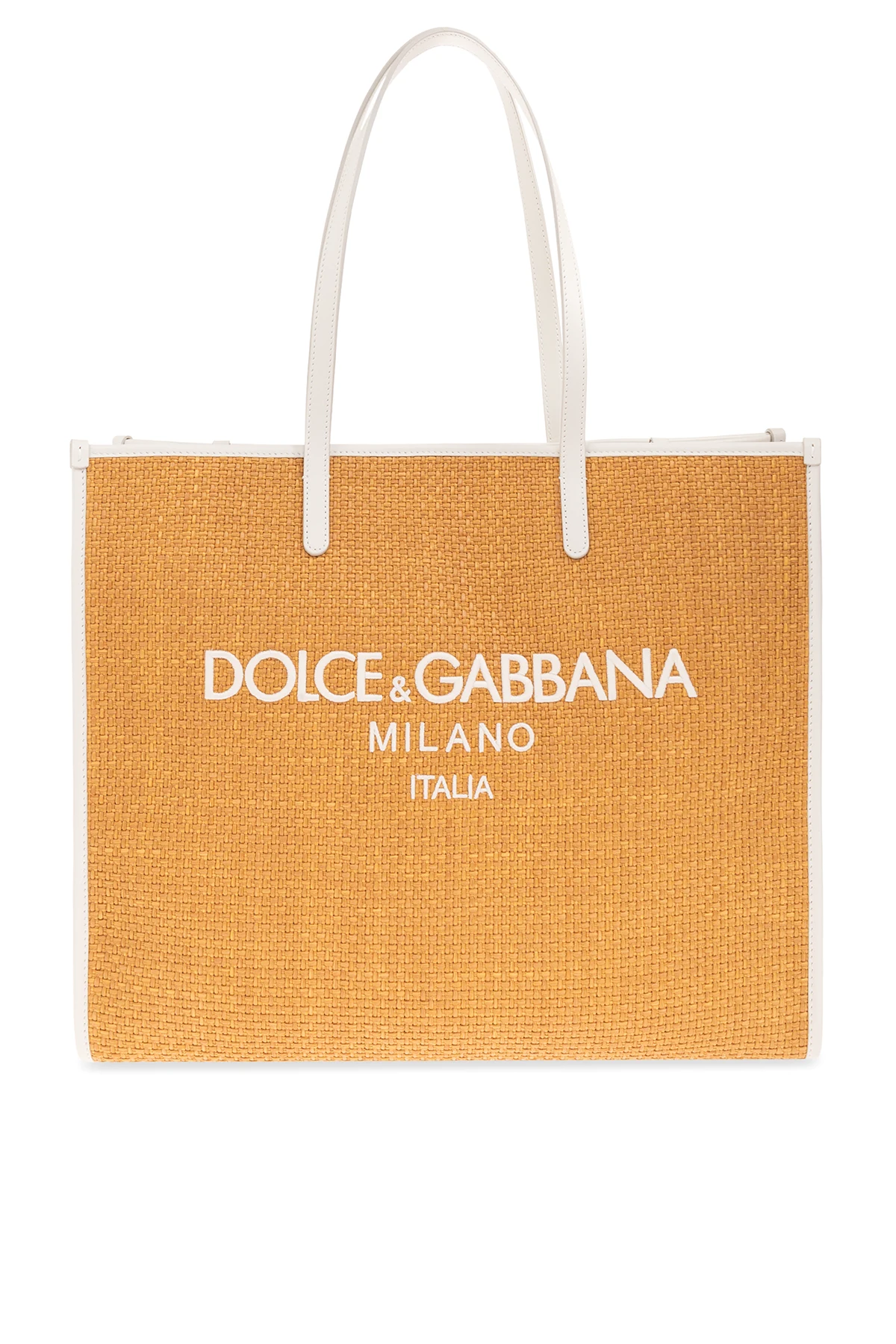 beige Shopper bag with logo