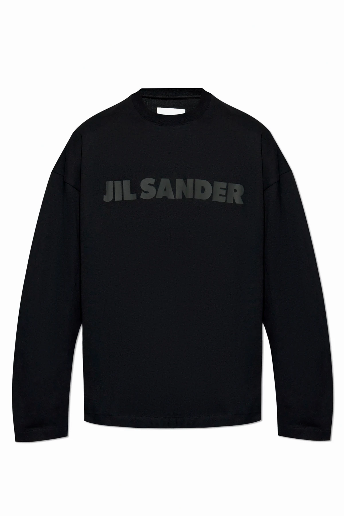 CZARNY T-shirt z logo