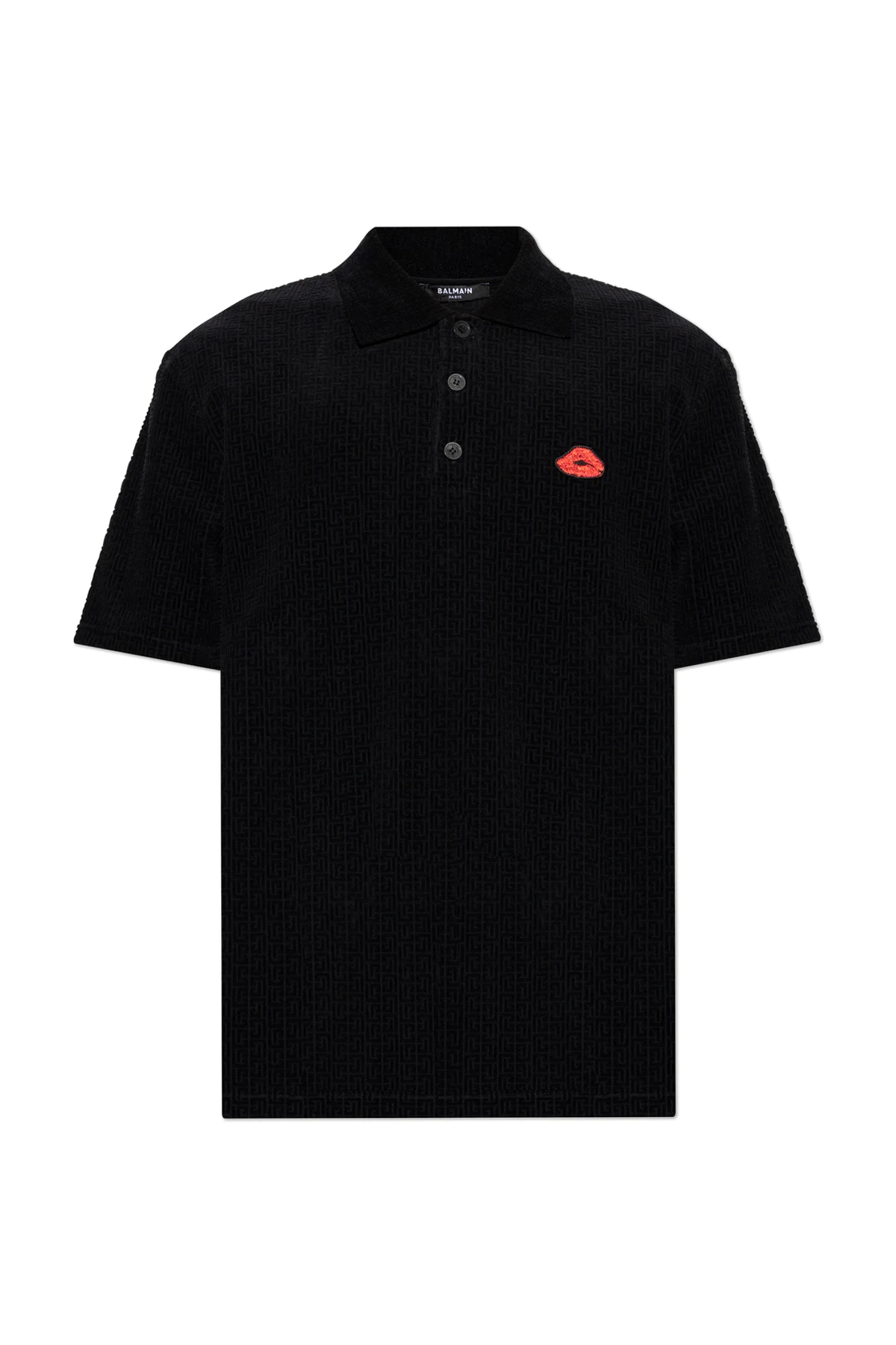 BLACK Velour polo