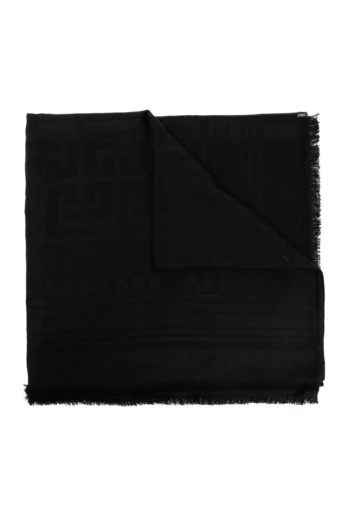 BLACK Scarf with monogram