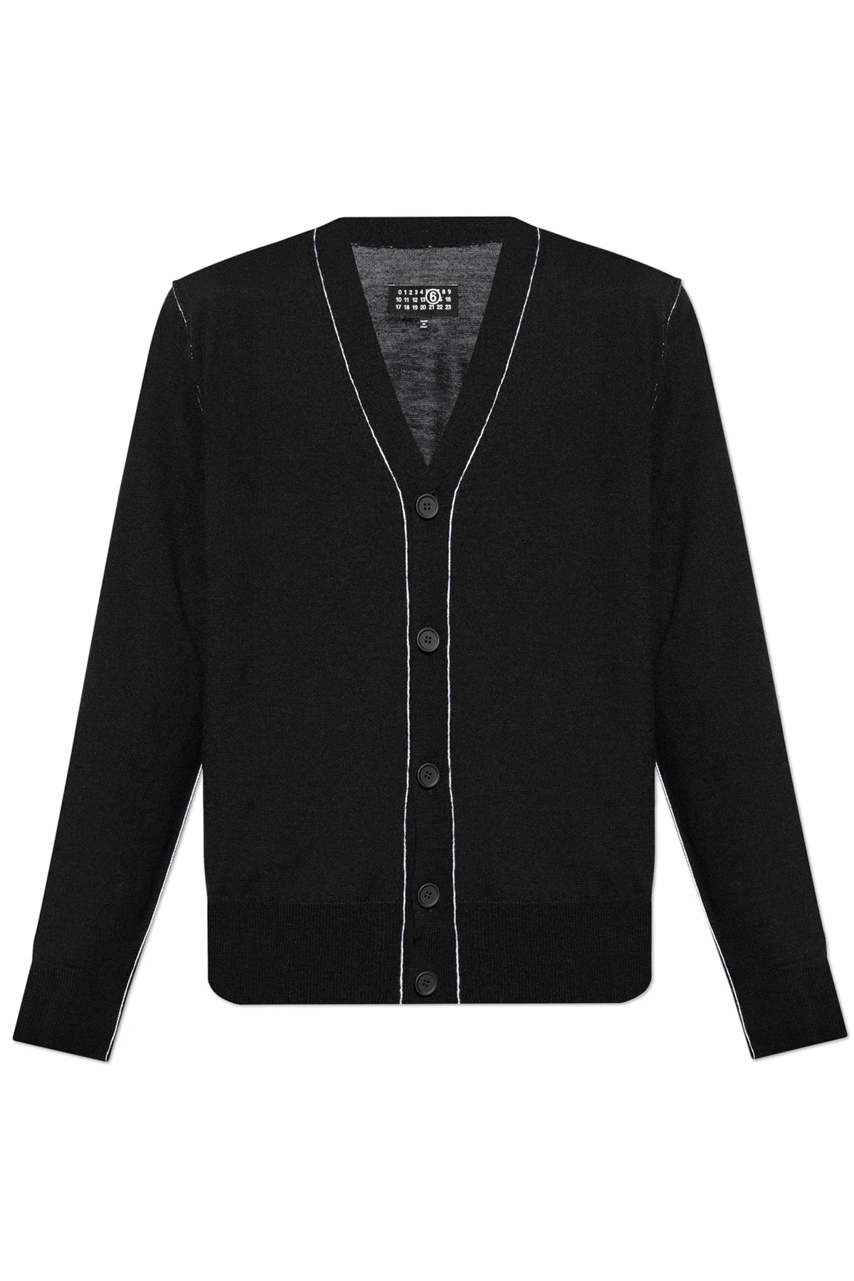 BLACK V-neck Cardigan