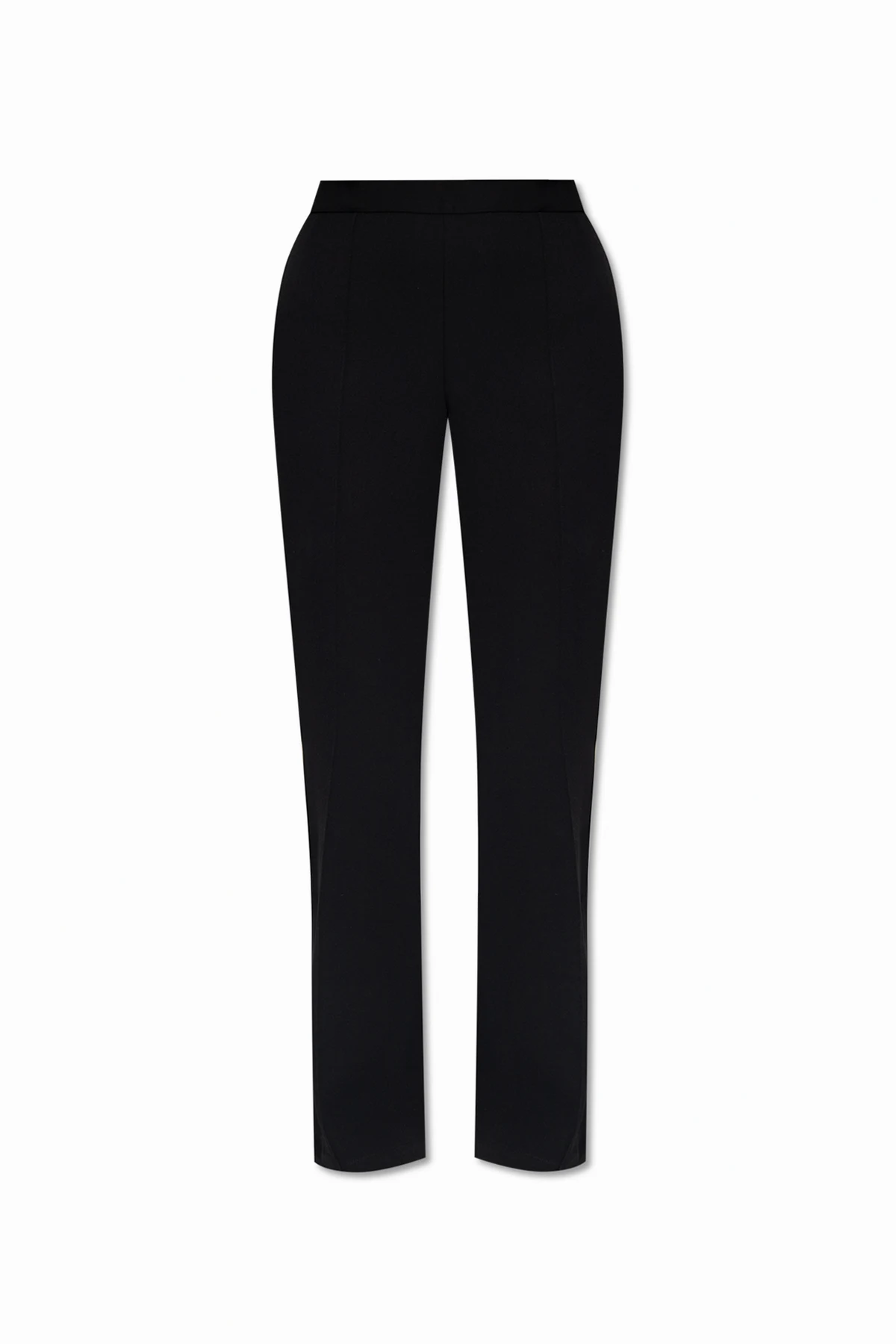 BLACK Pleat-front trousers