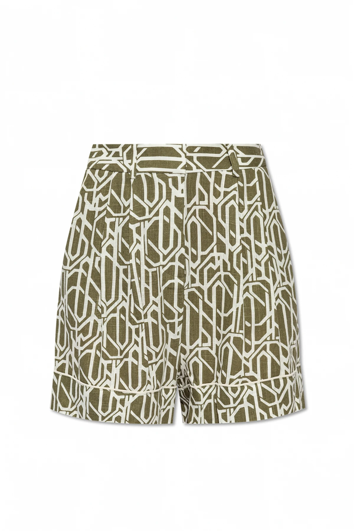 GREEN Patterned shorts by Diane Von Furstenberg