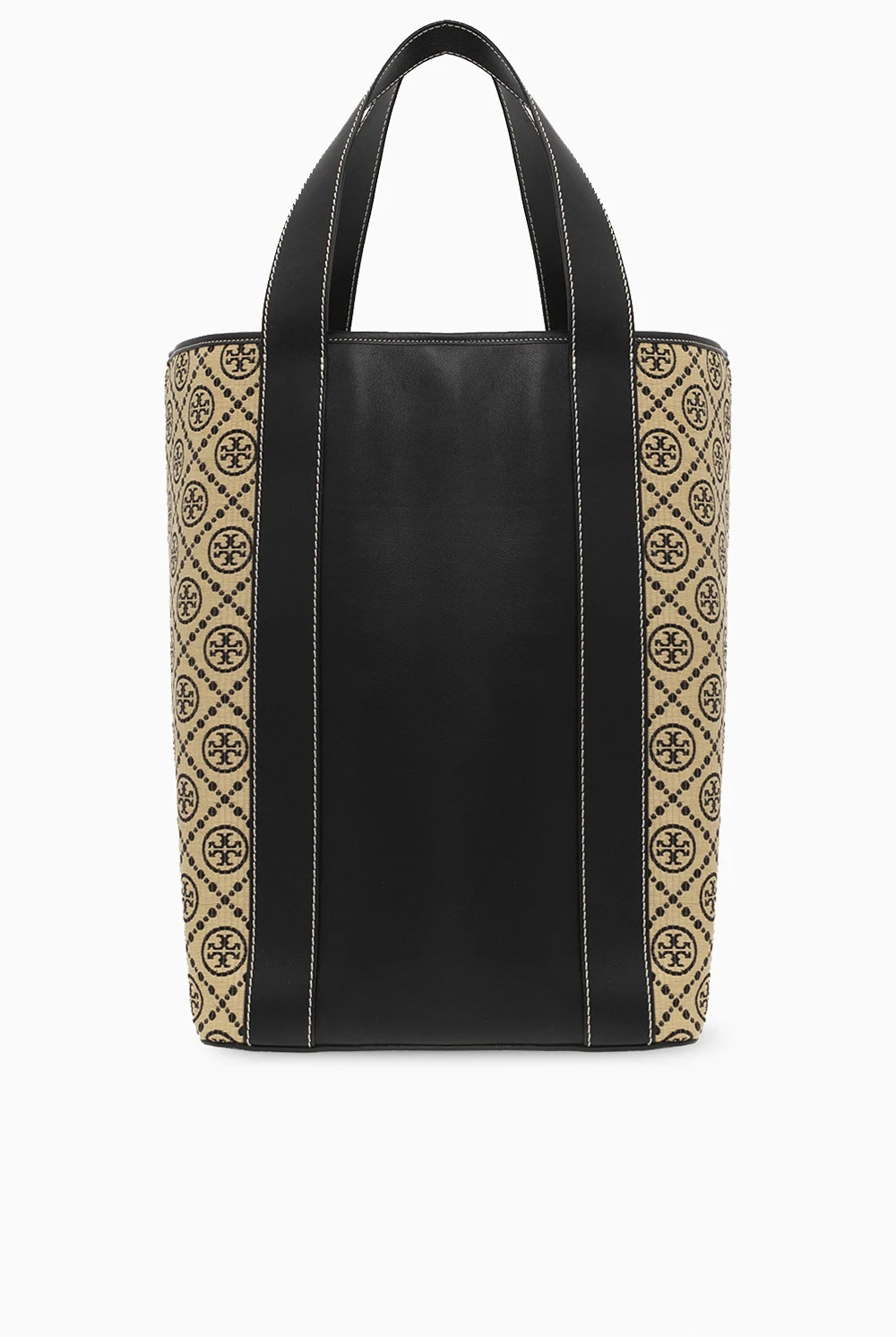 BLACK Shopper bag with monogram
