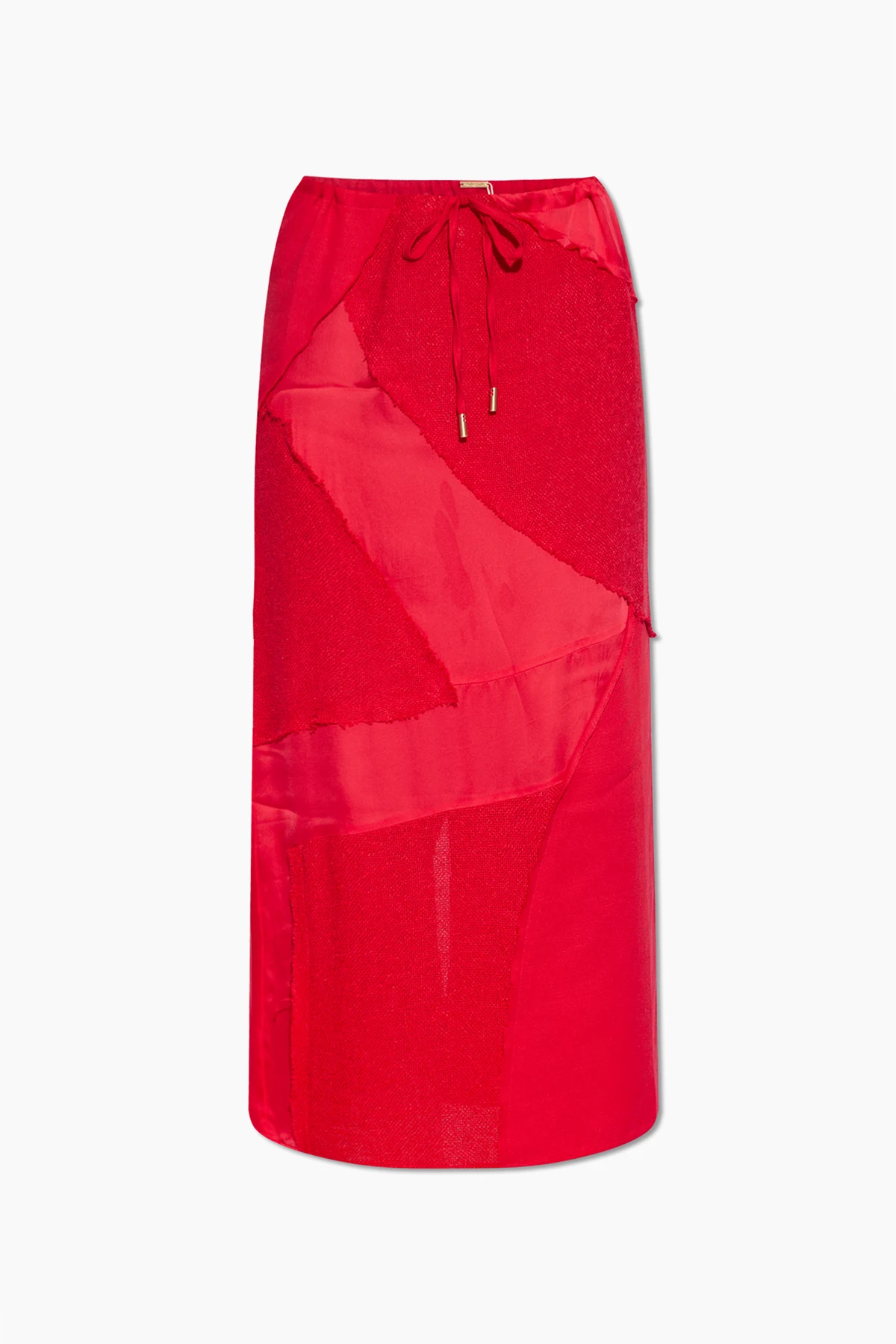RED Skirt made of combined materials 'Via'