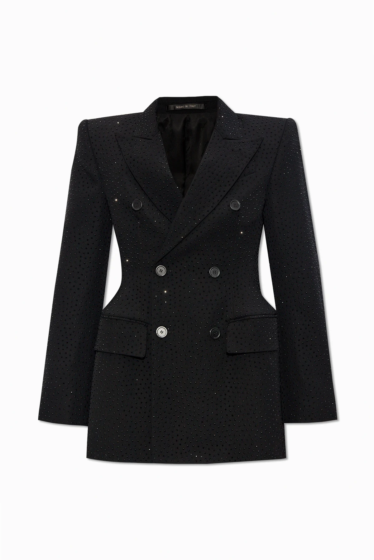 BLACK Rhinestone-embellished blazer
