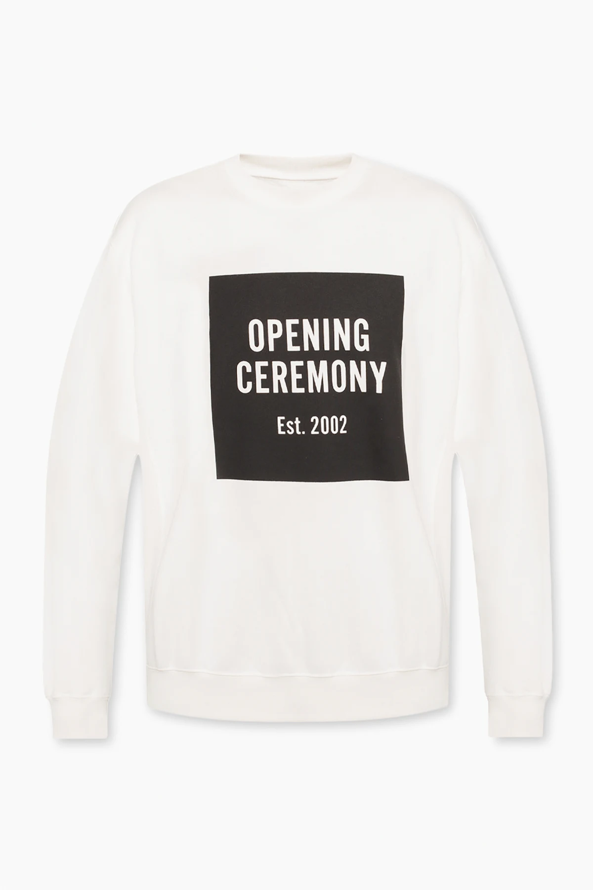 WHITE Sweatshirt with logo