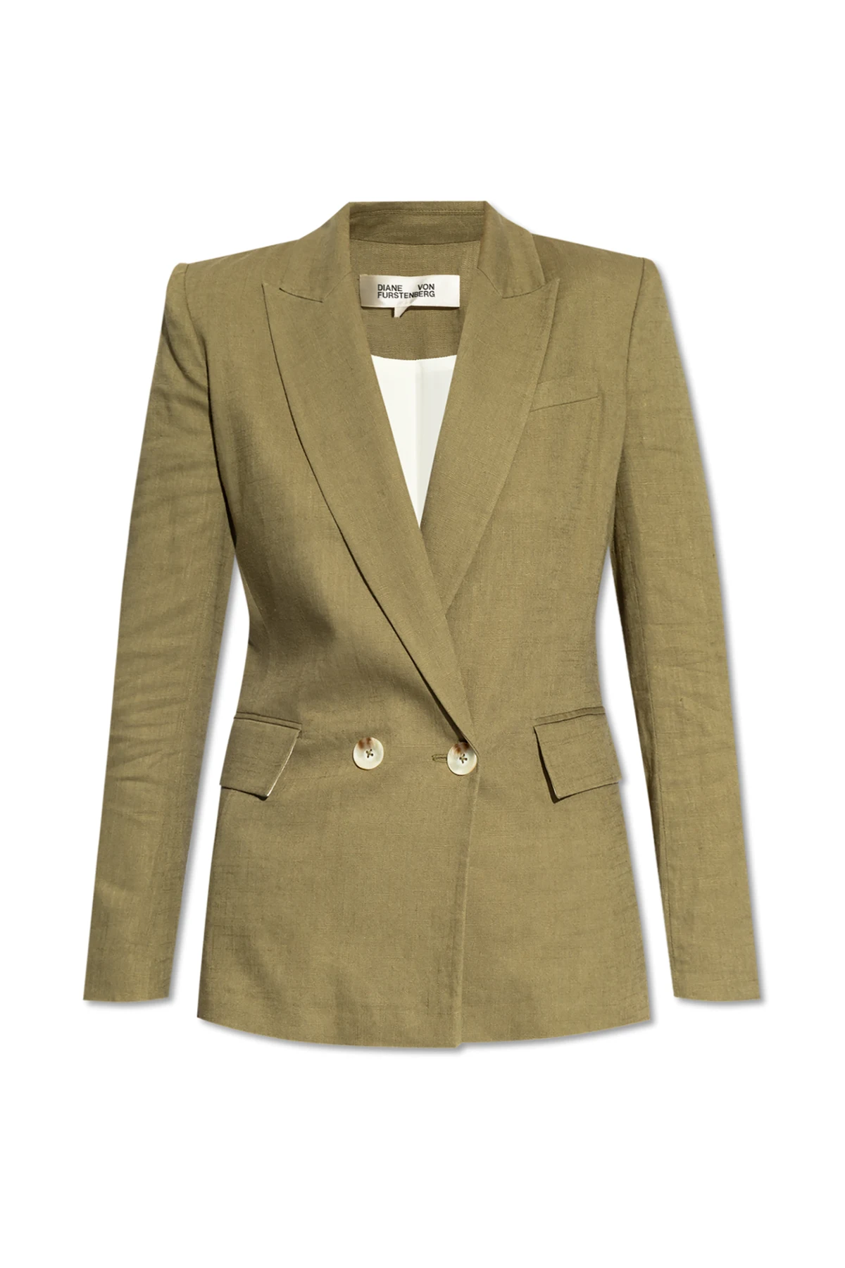 GREEN Double-breasted blazer