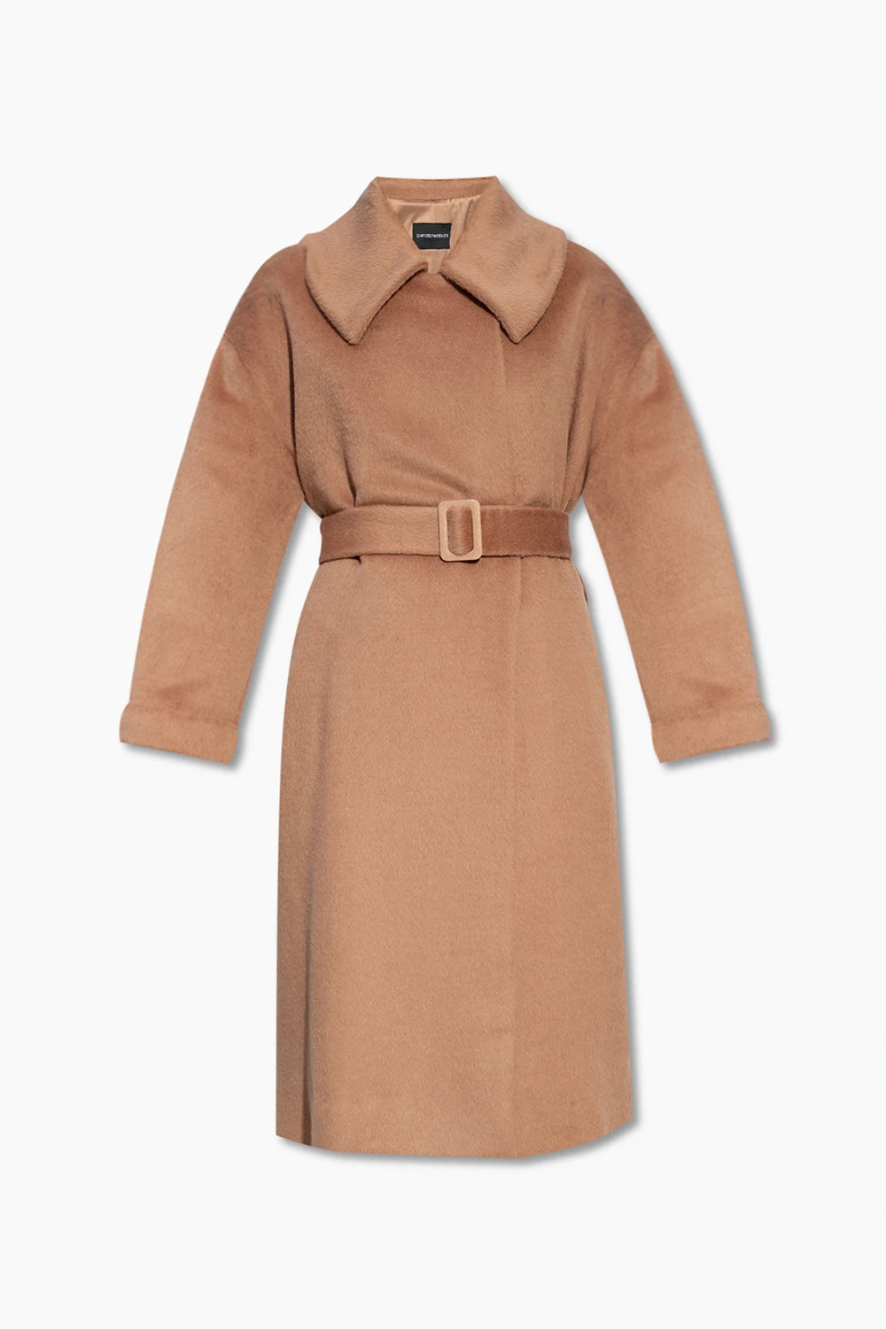 BROWN Belted coat