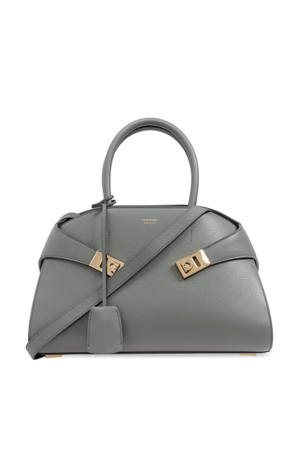 GRAU FERRAGAMO `Hug` Schultertasche